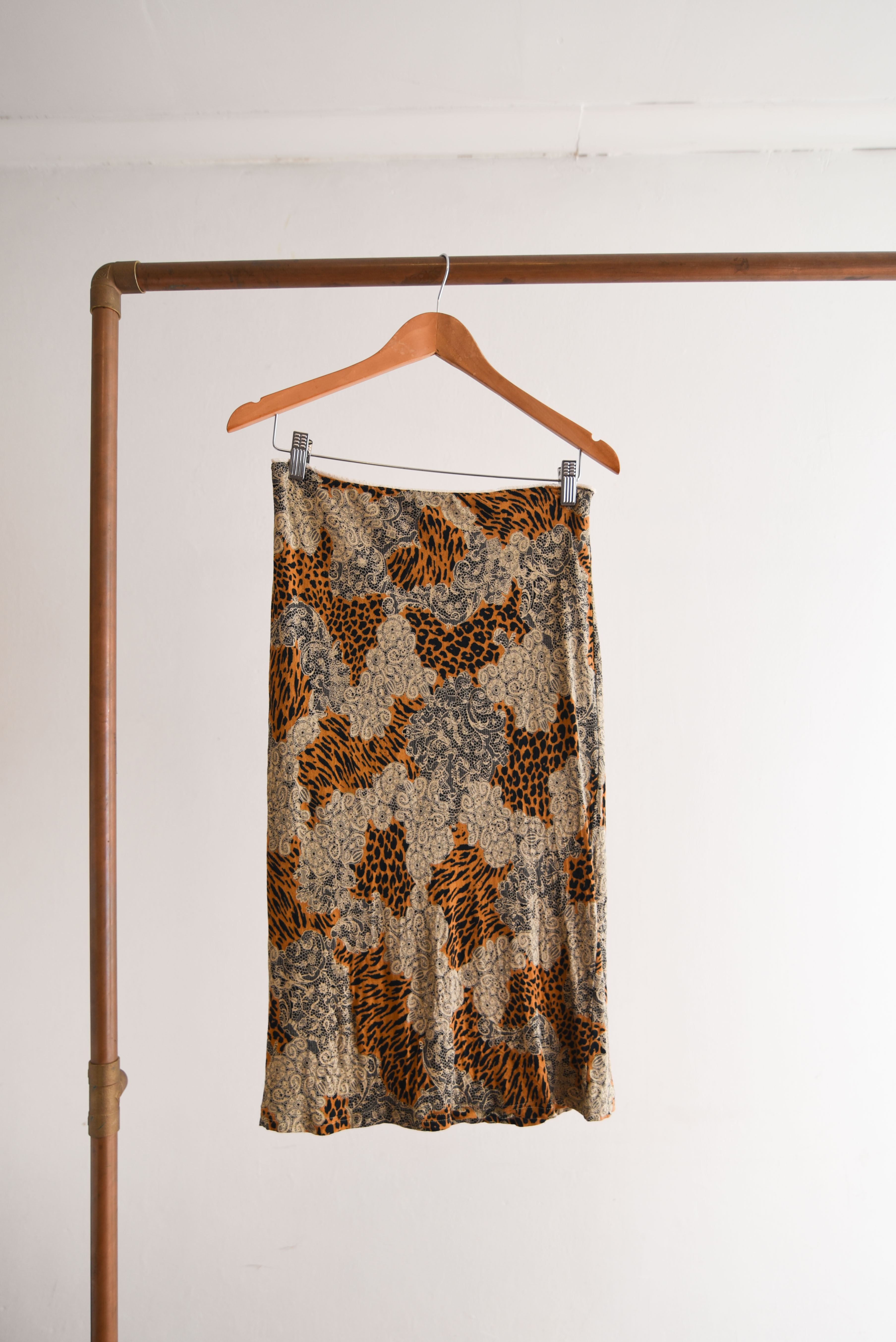 Falda animal print y2k