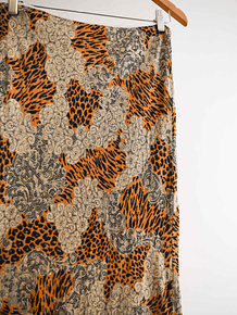 Falda animal print y2k