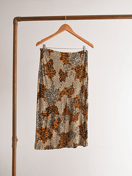 Falda animal print y2k