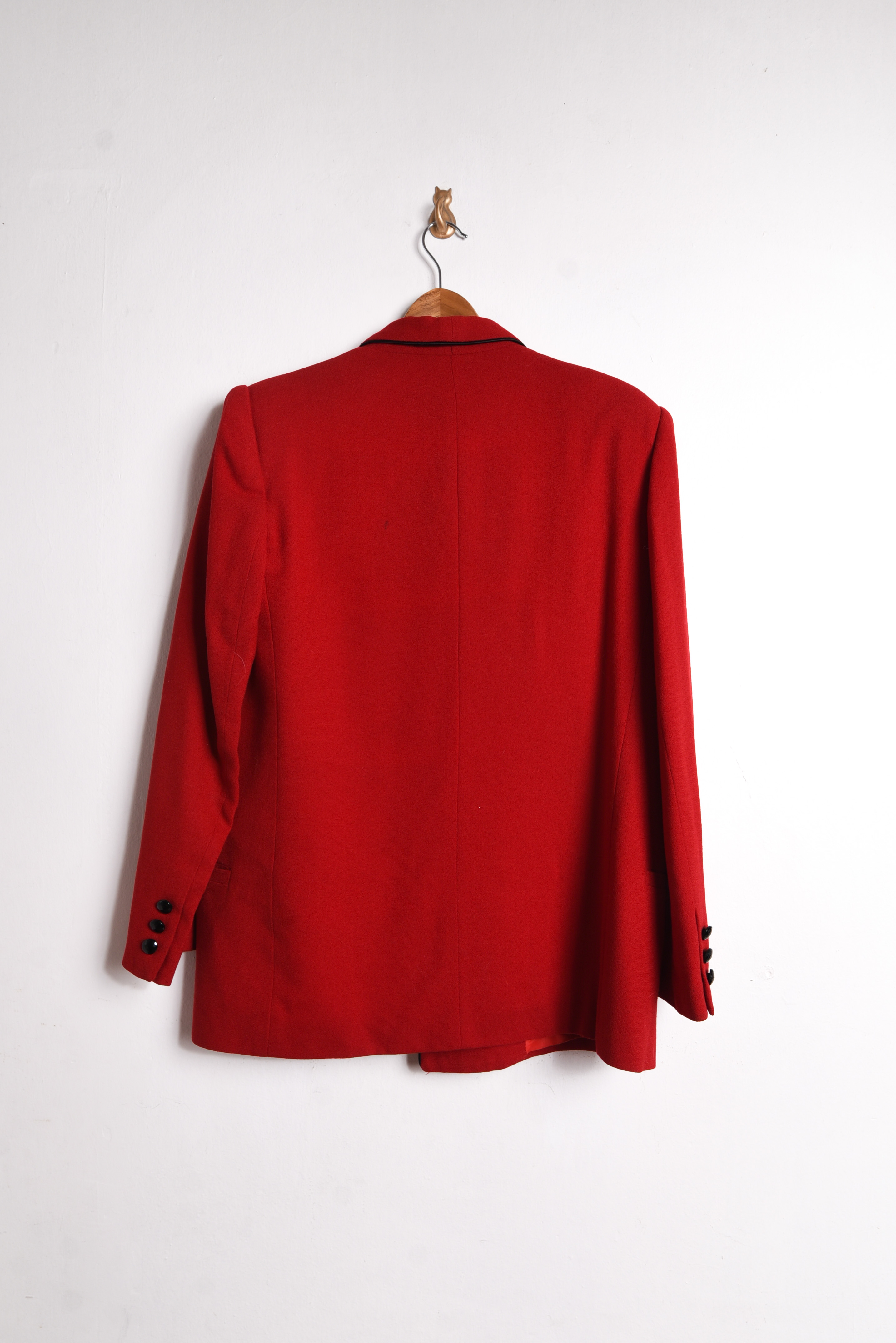 Blazer vintage red wool