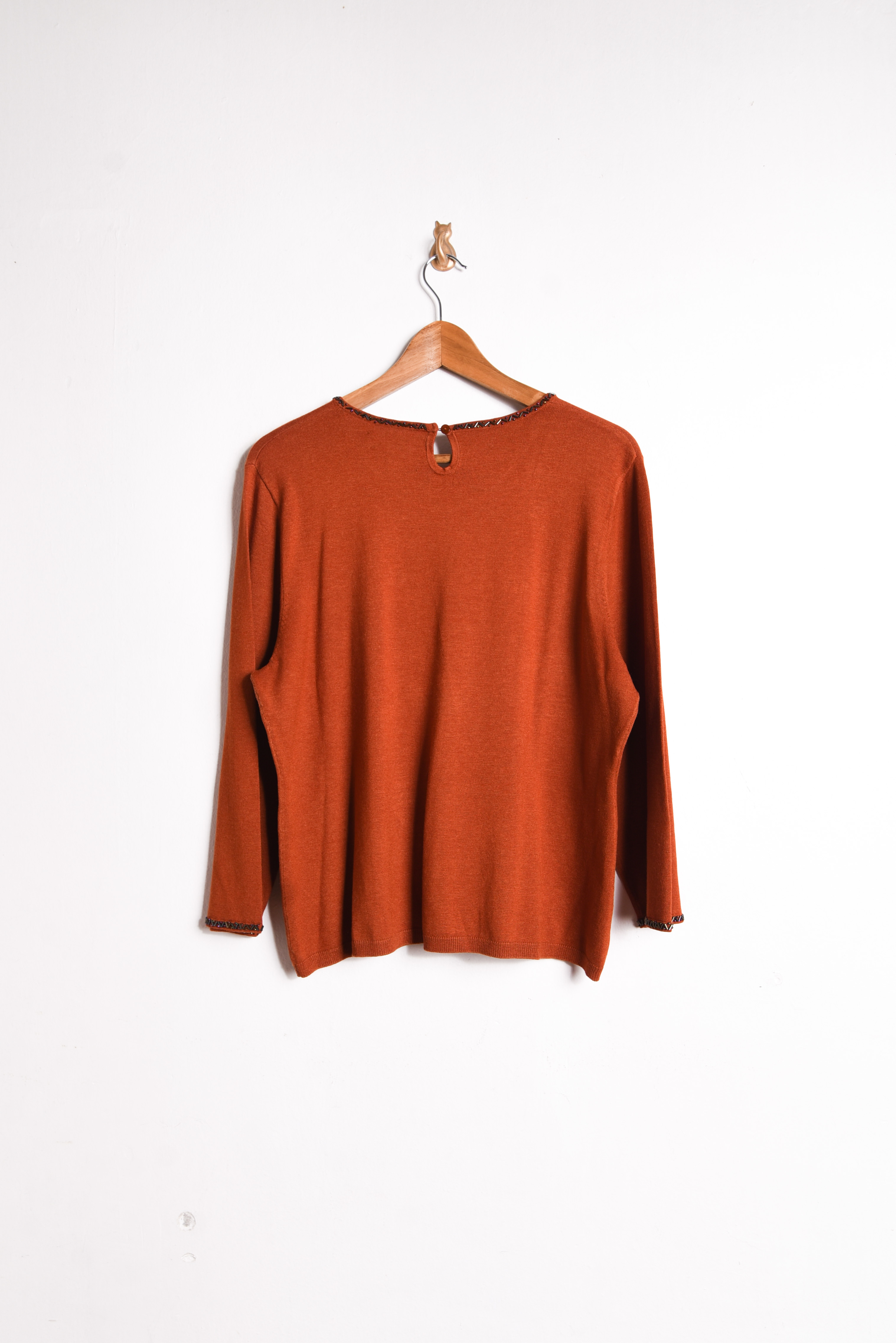 Top tejido granate seda