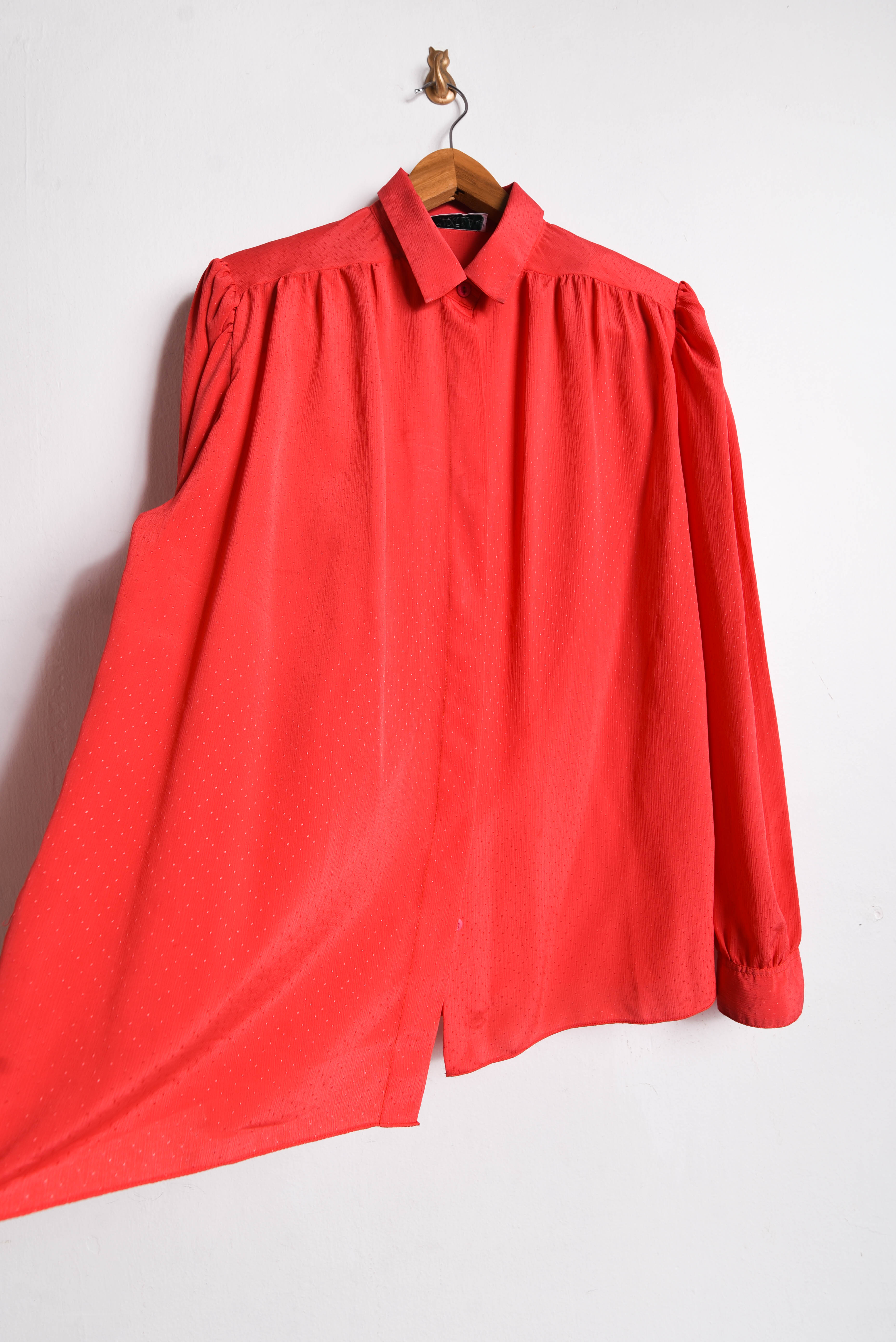 Blusa vintage sandía satín