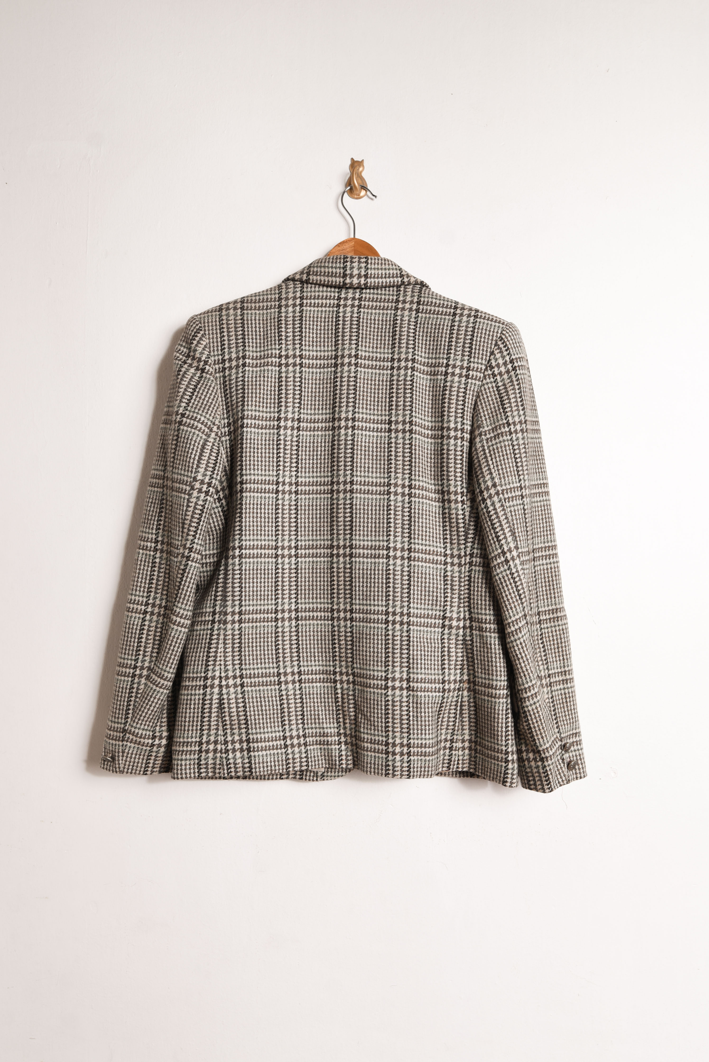 Blazer café Gales vintage lana