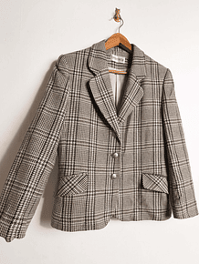 Blazer café Gales vintage lana