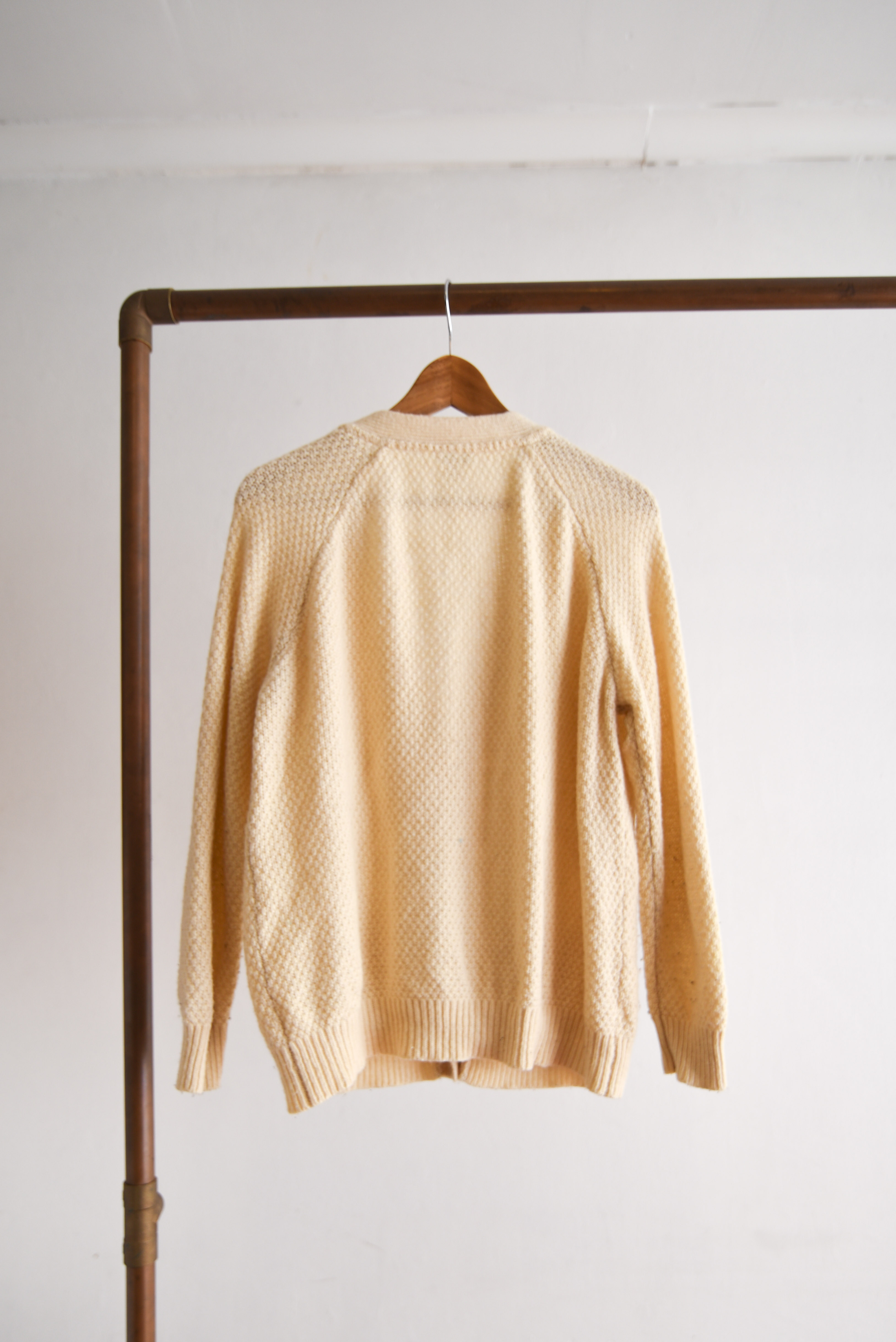 Cardigan marfil trenzado