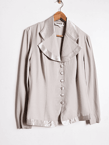 Chaqueta taupe vintage satín