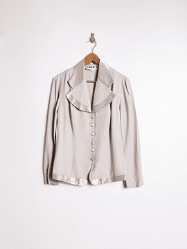 Chaqueta taupe vintage satín