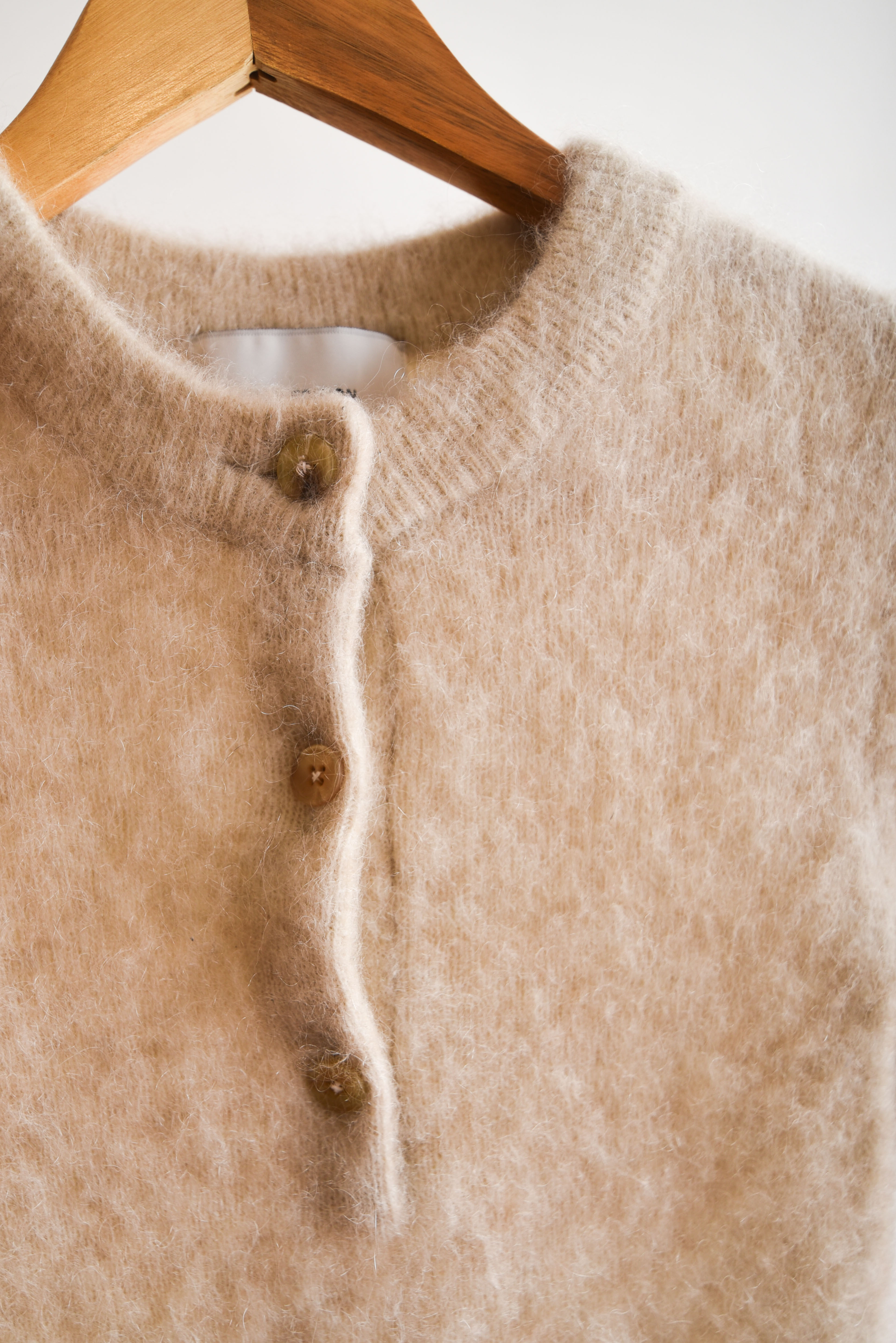 Top knit mohair marfil