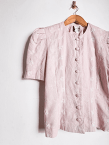 Blusa rosa pastel vintage 80s