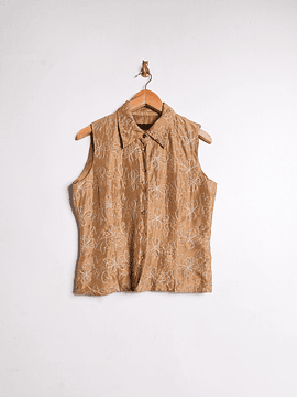 Blusa golden silk 90s