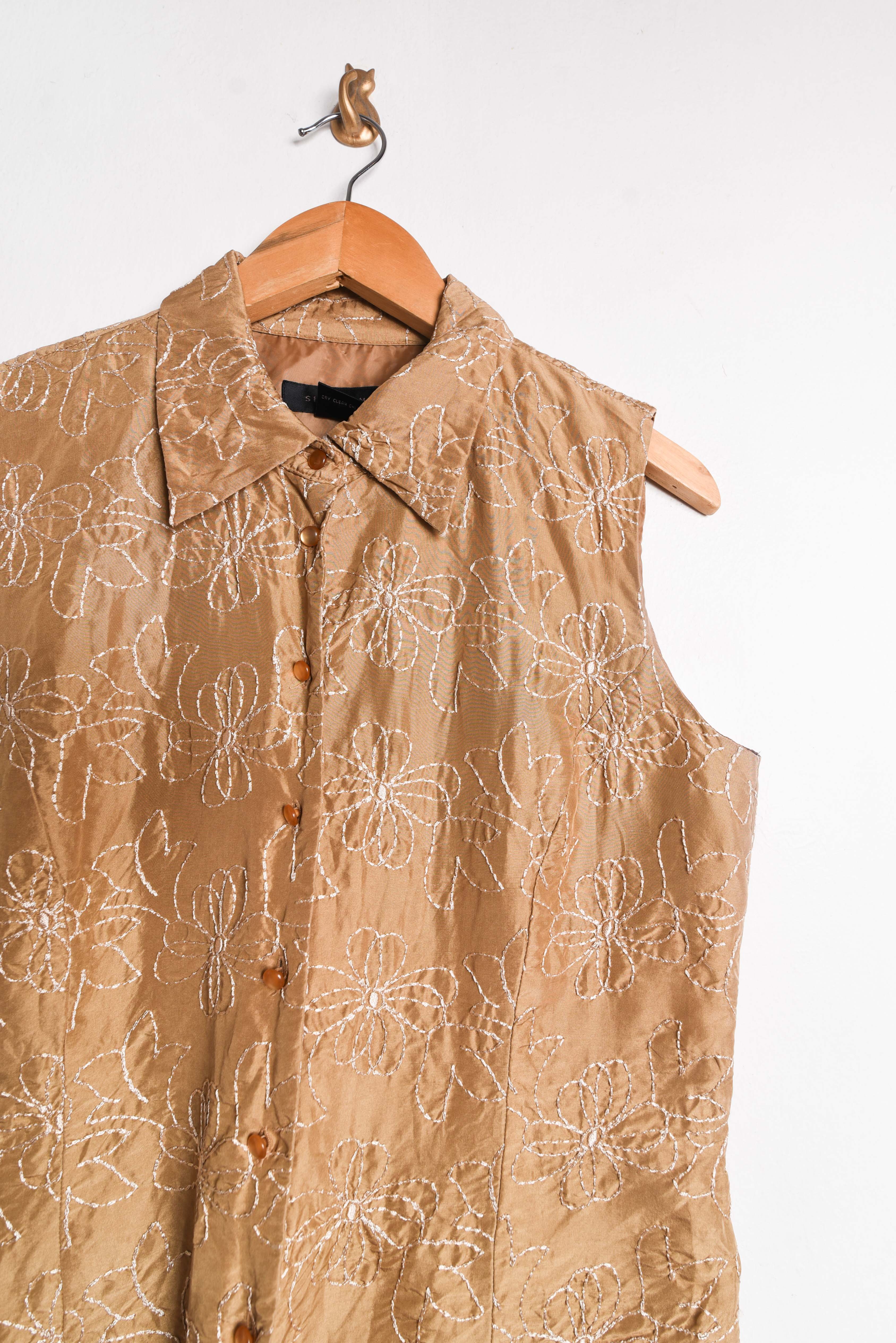 Blusa golden silk 90s