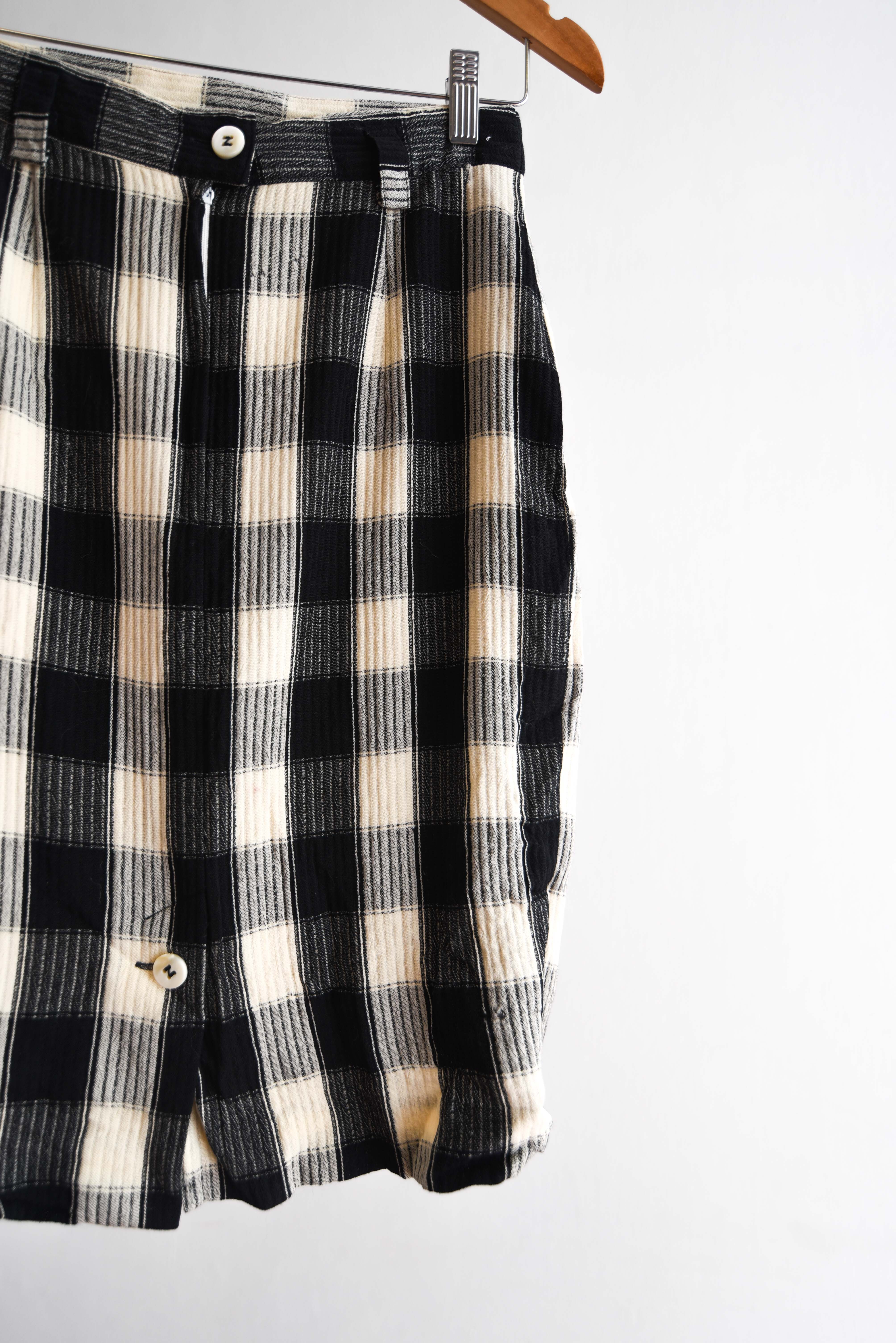 Falda vintage cuadros 