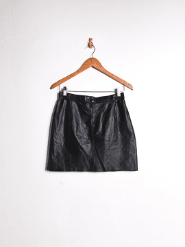 Mini falda vintage cuero