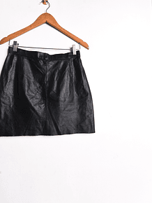 Mini falda vintage cuero