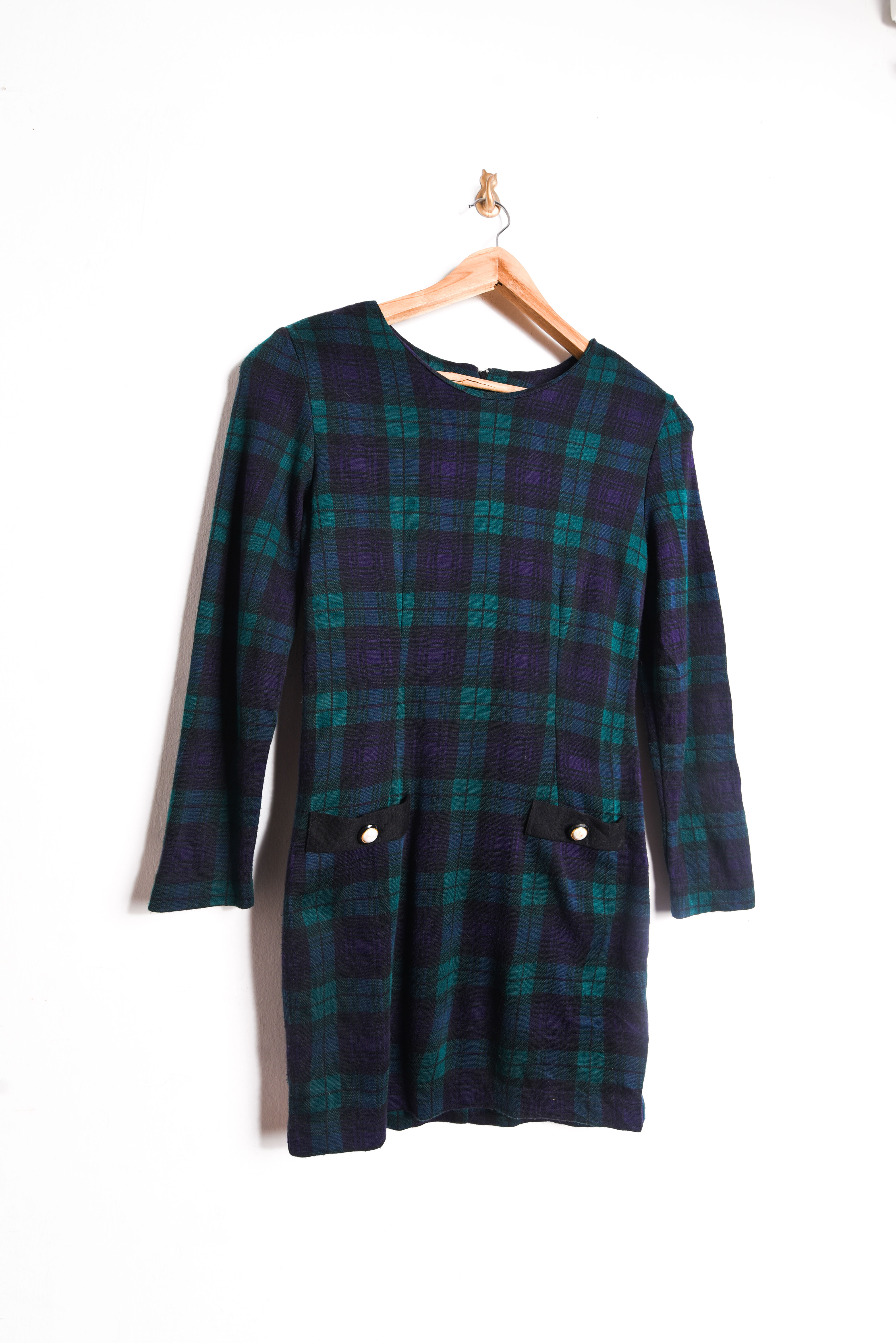 Vestido tartán blue navy