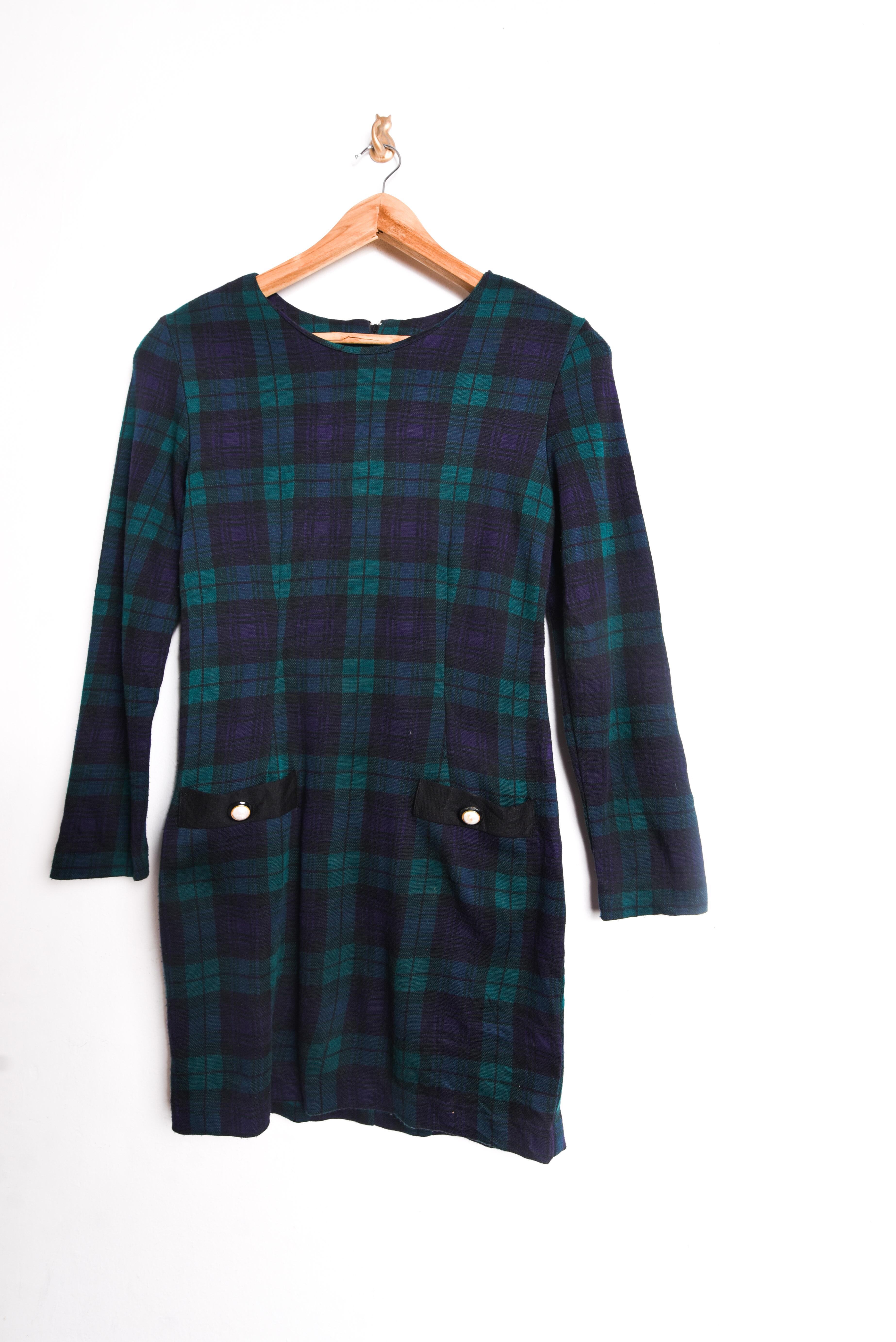 Vestido tartán blue navy