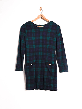 Vestido tartán blue navy