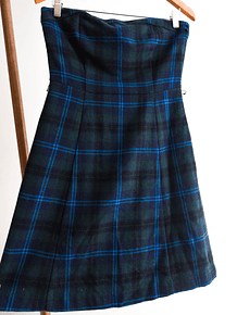Vestido lana tartán