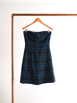 Vestido lana tartán