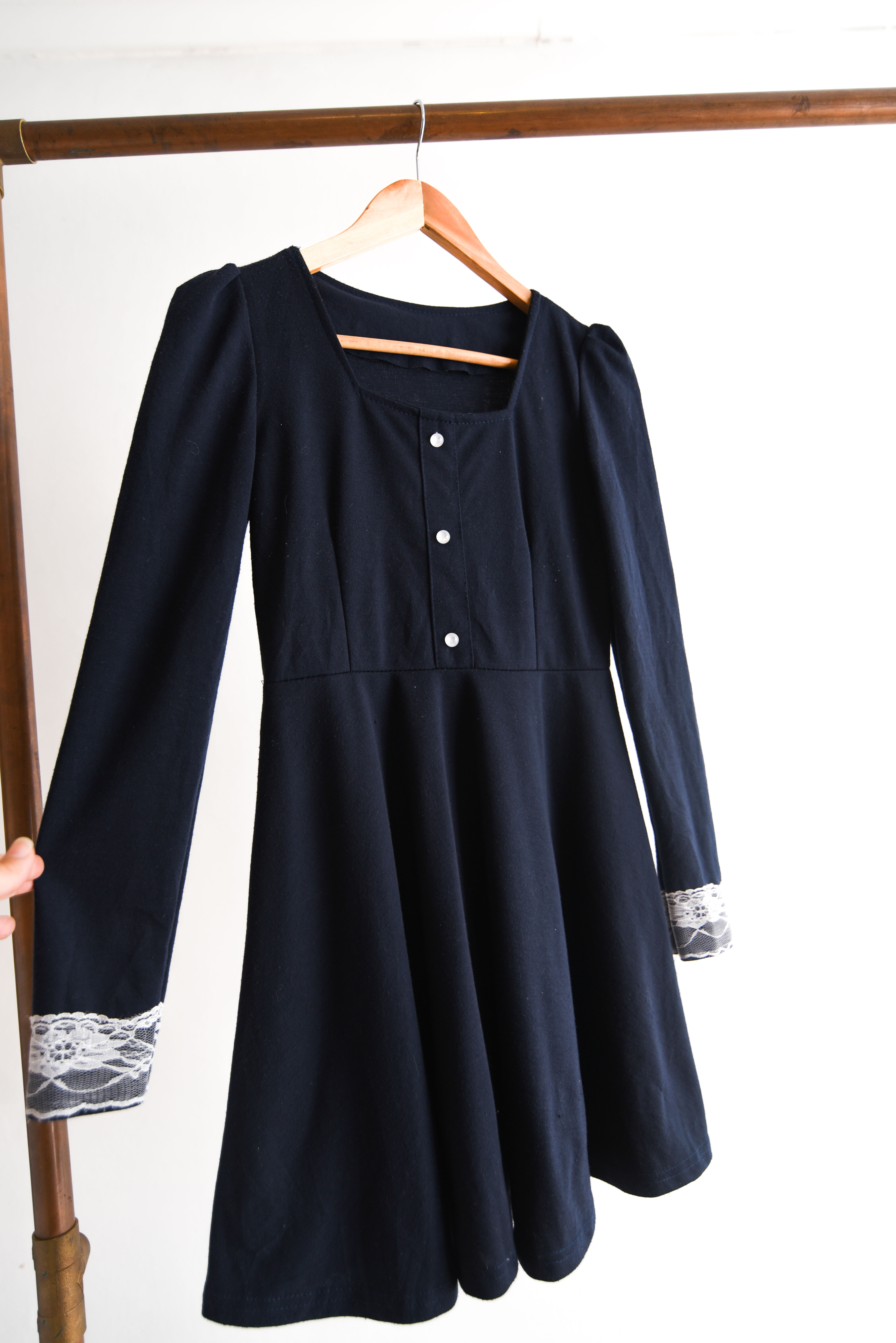 Vestido navy blonda