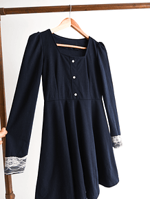 Vestido navy blonda