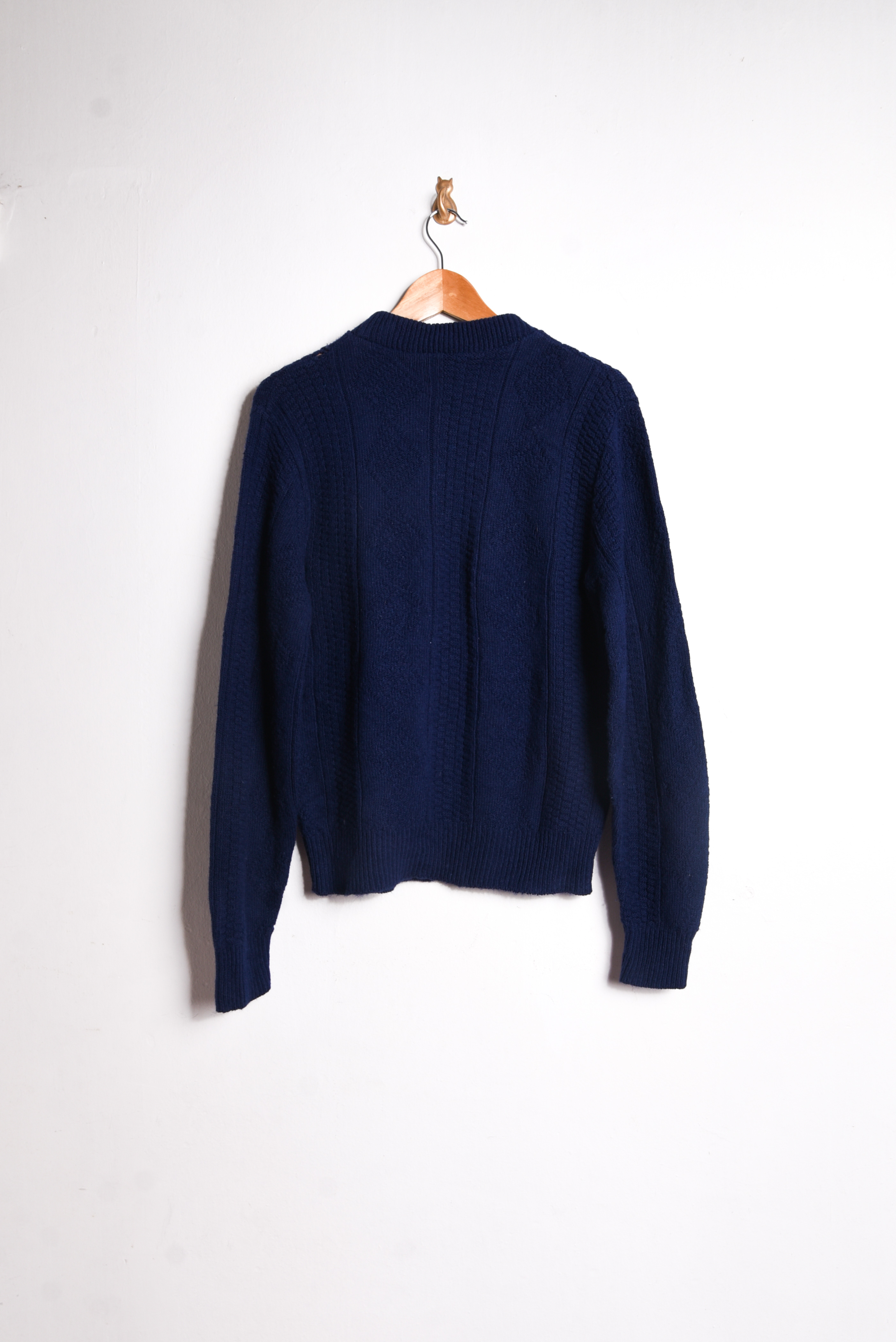 Chaleco navy rombos vintage