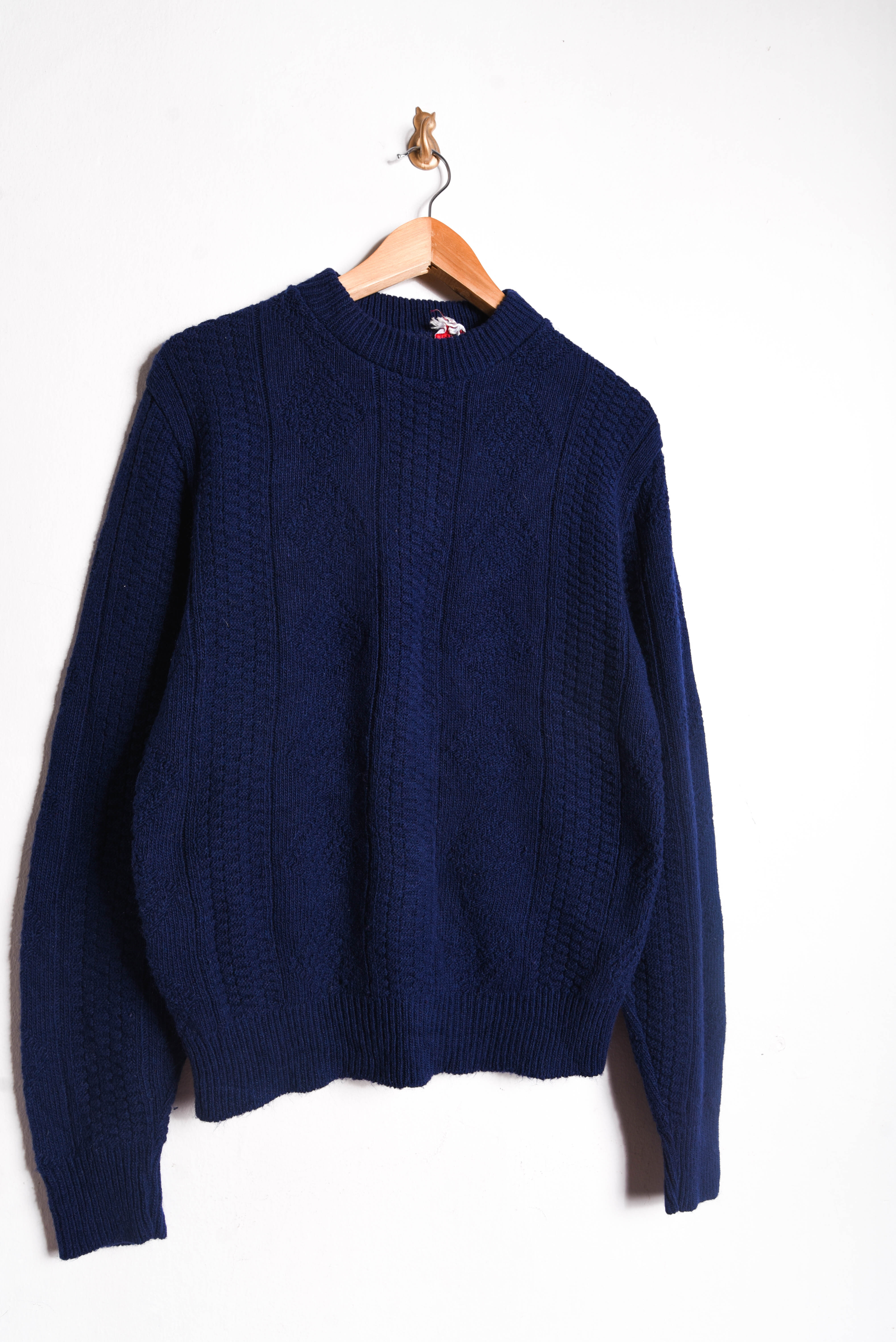 Chaleco navy rombos vintage