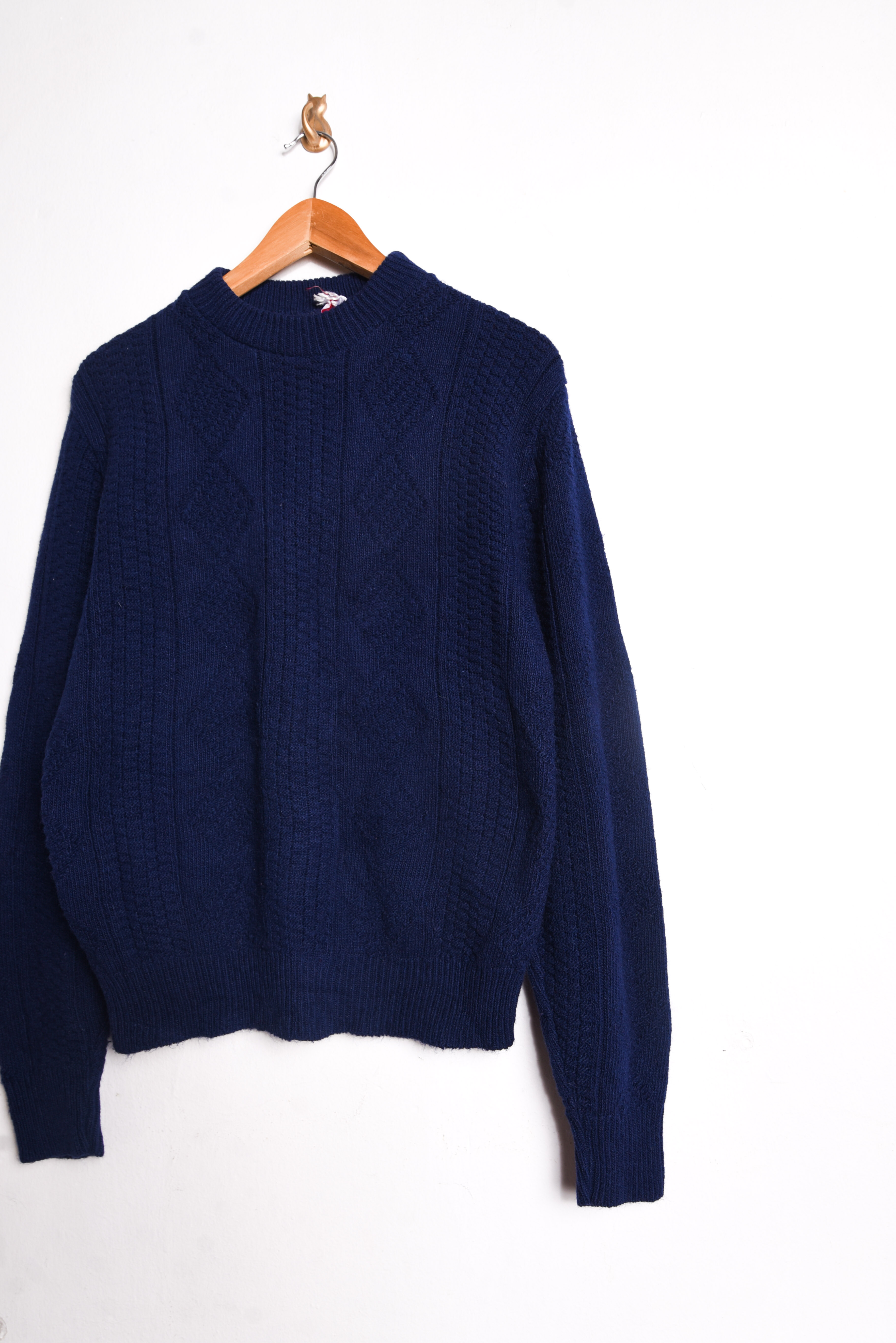 Chaleco navy rombos vintage