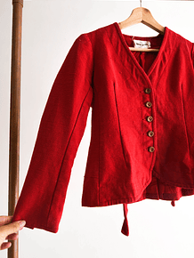 Chaqueta 60s roja lazito