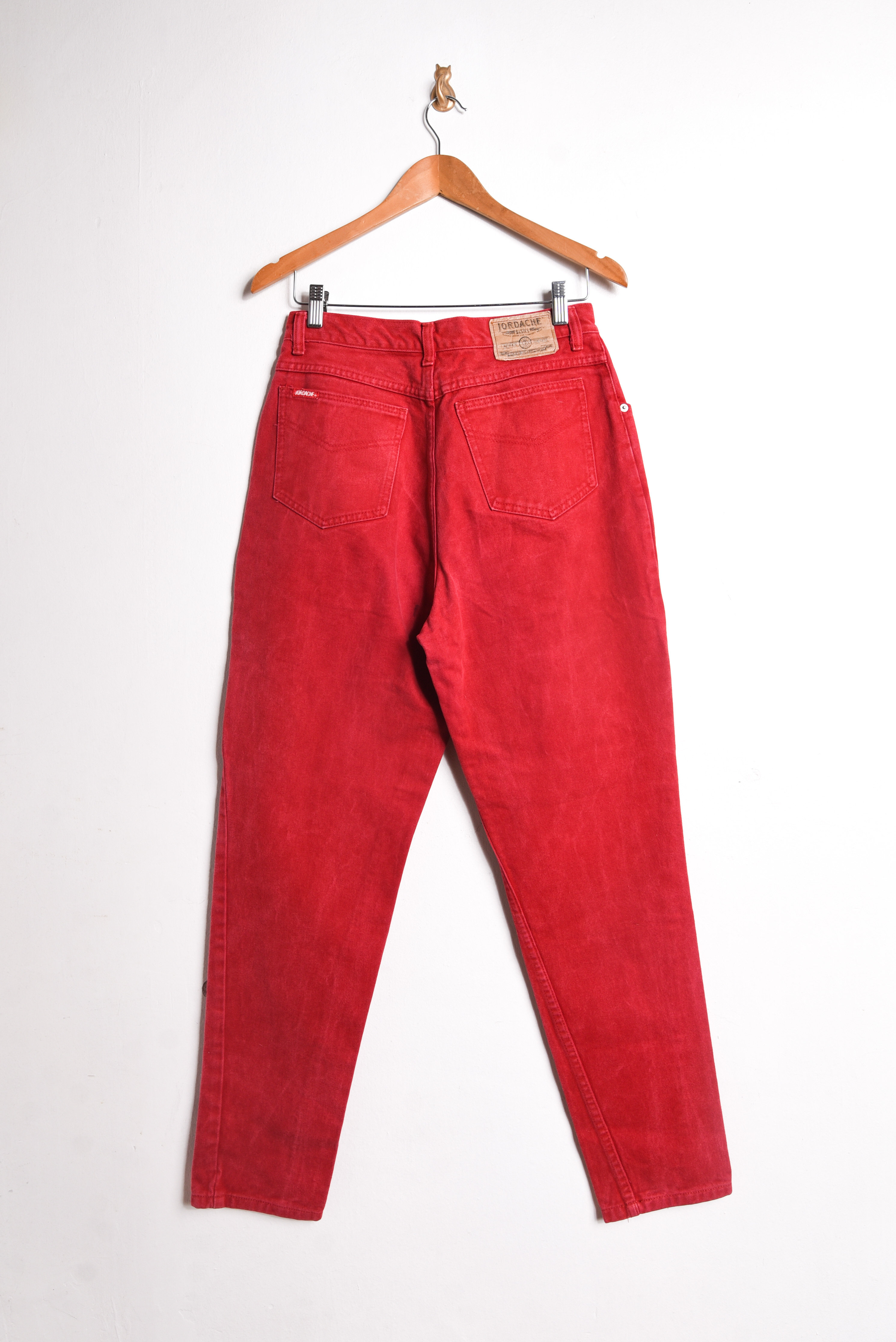 Jeans tiro alto rojo Jordache
