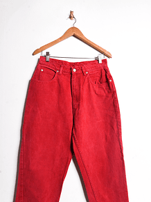 Jeans tiro alto rojo Jordache