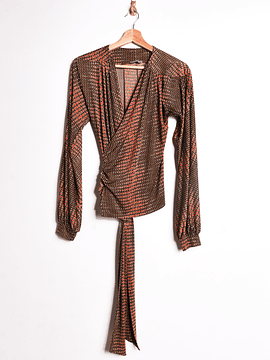 Blusa retro vibes cruzada