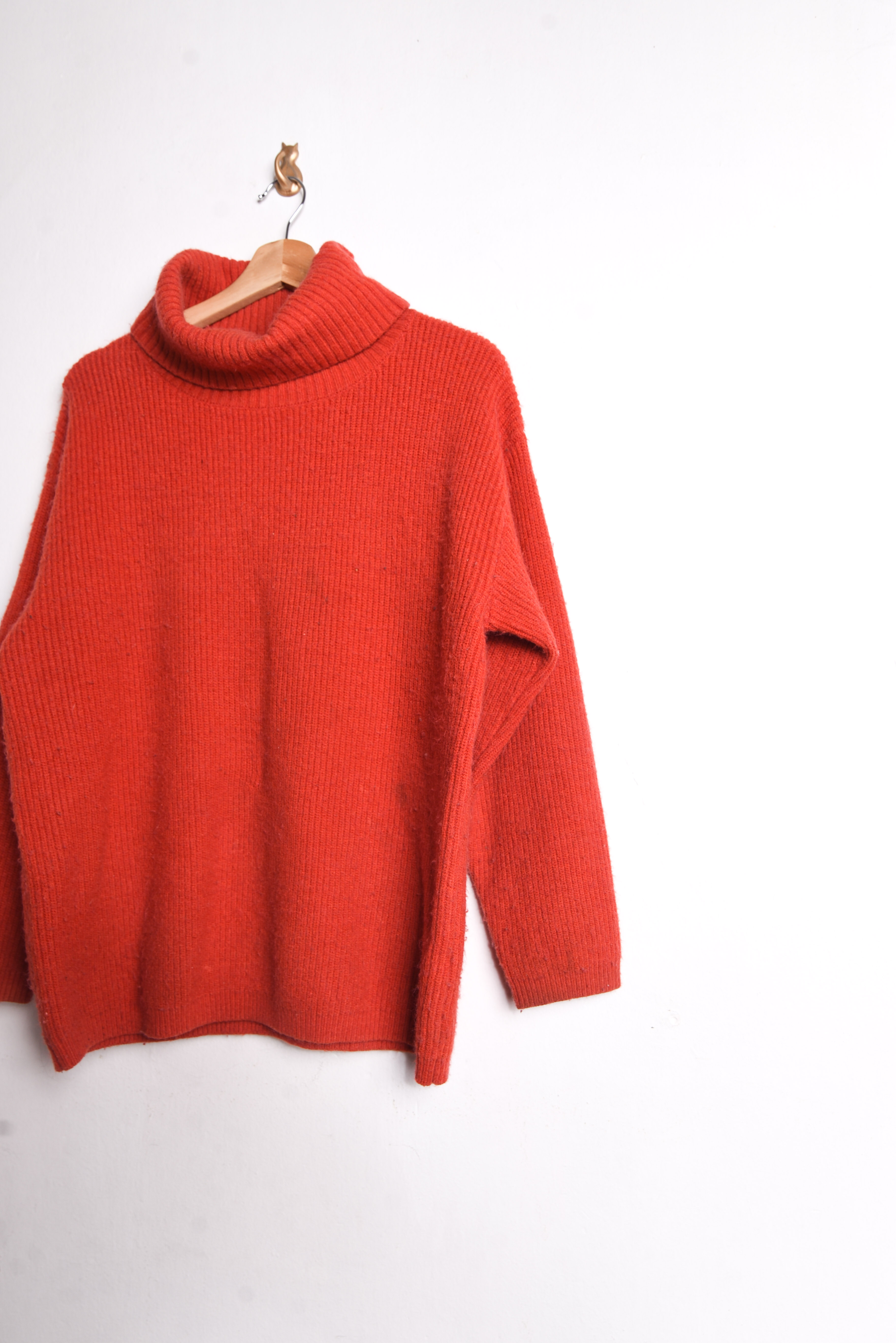 Chaleco turtleneck terracota