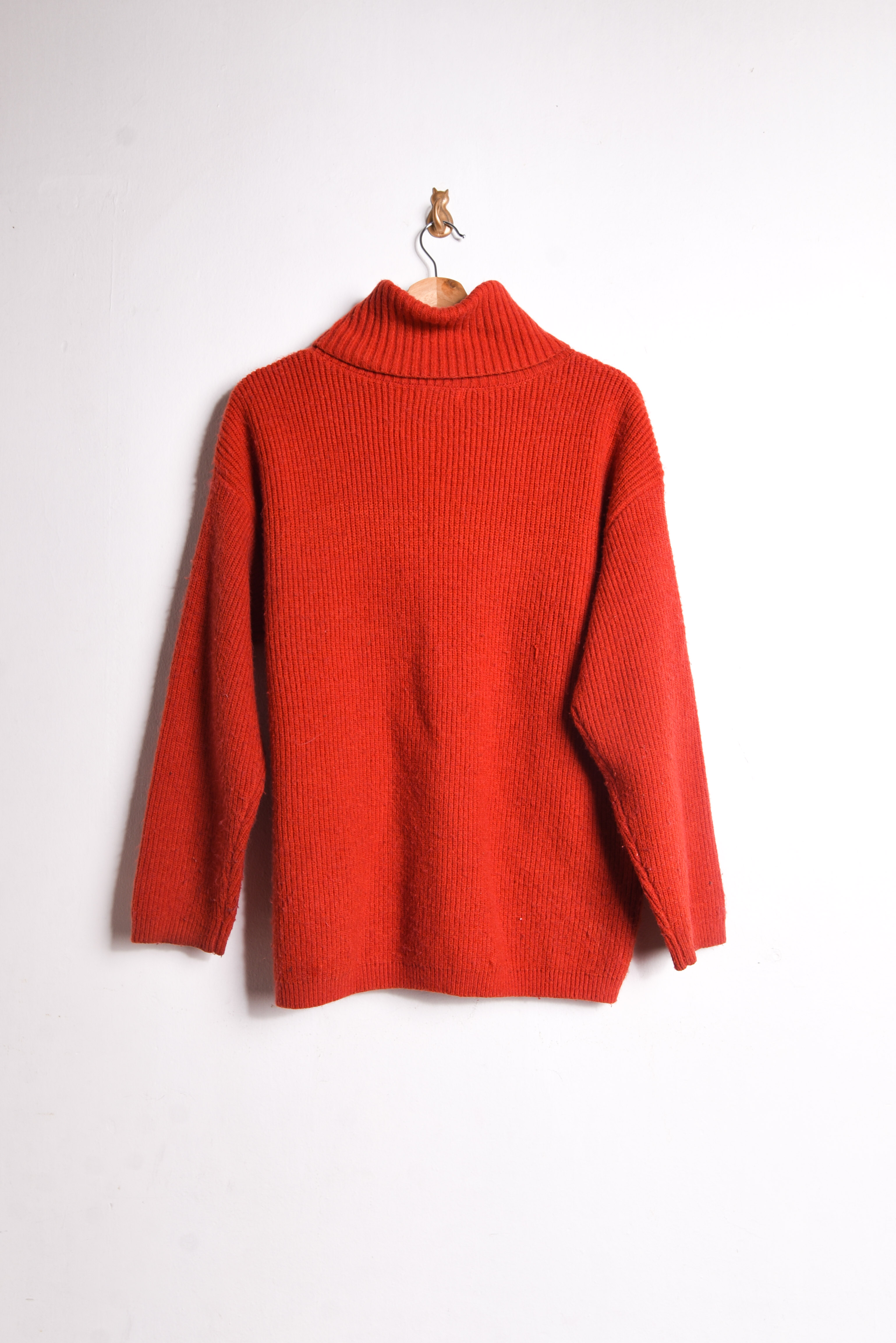 Chaleco turtleneck terracota