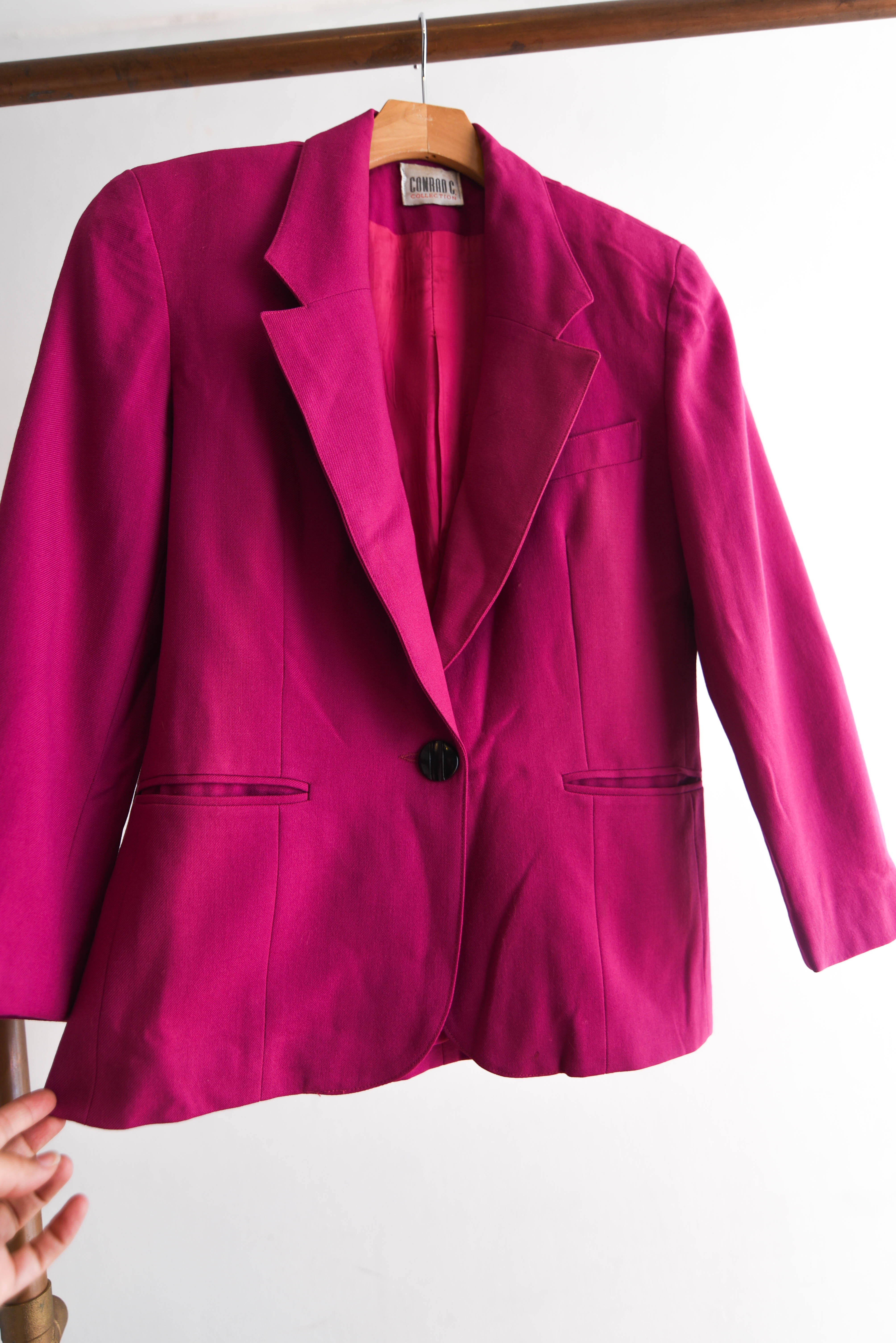 Blazer lana power pink