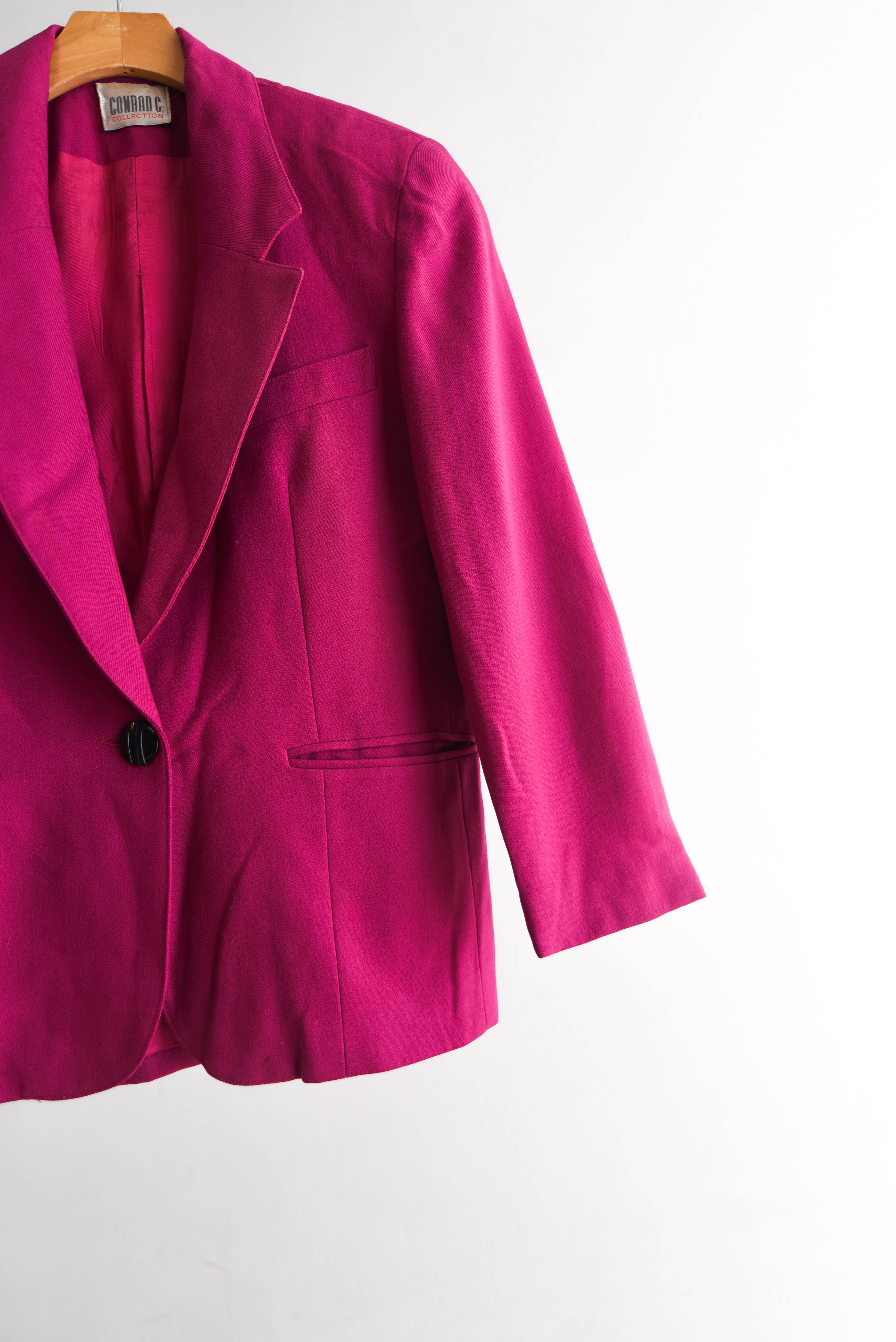 Blazer lana power pink