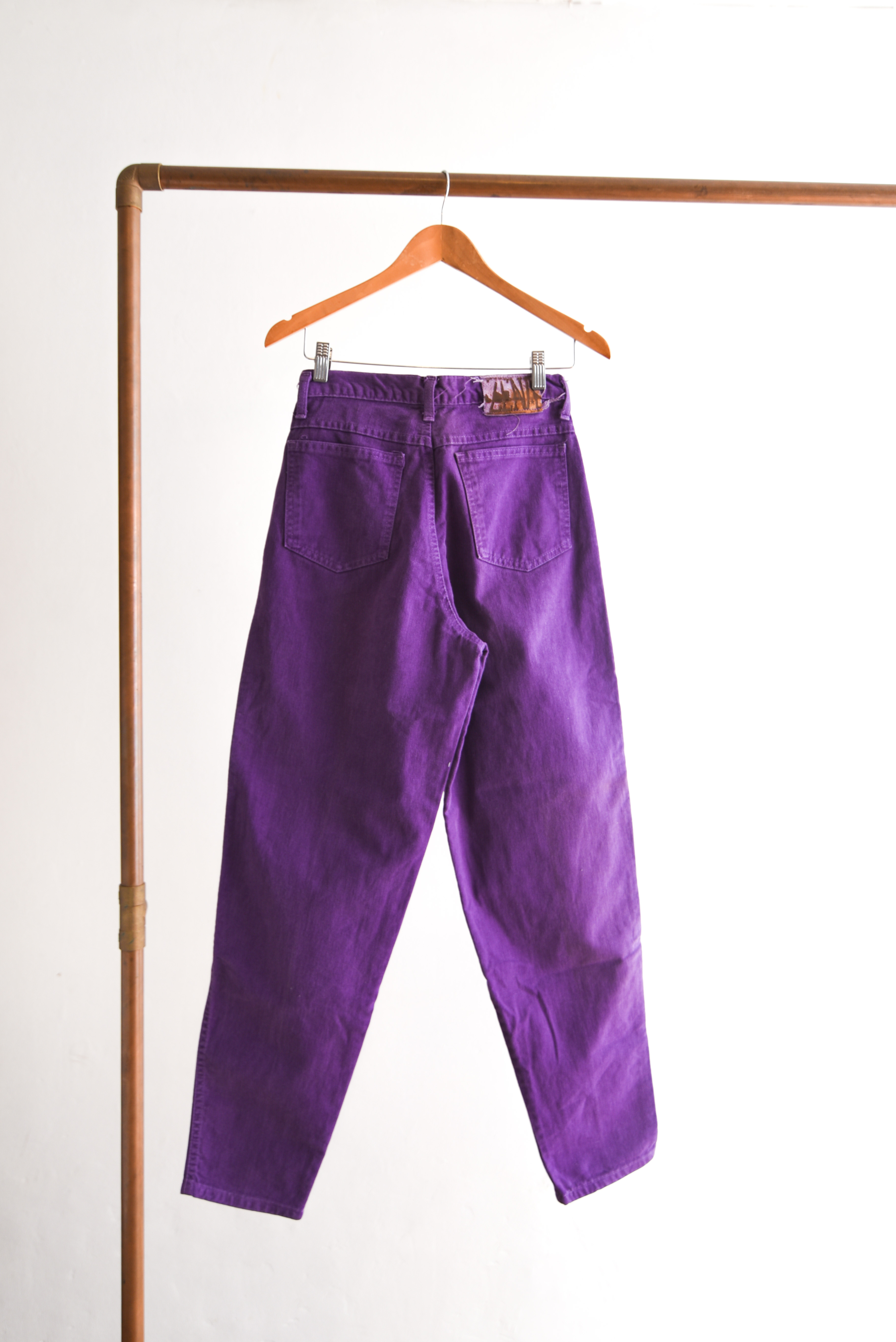 Jeans tiro alto purple 90s