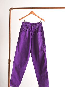 Jeans tiro alto purple 90s