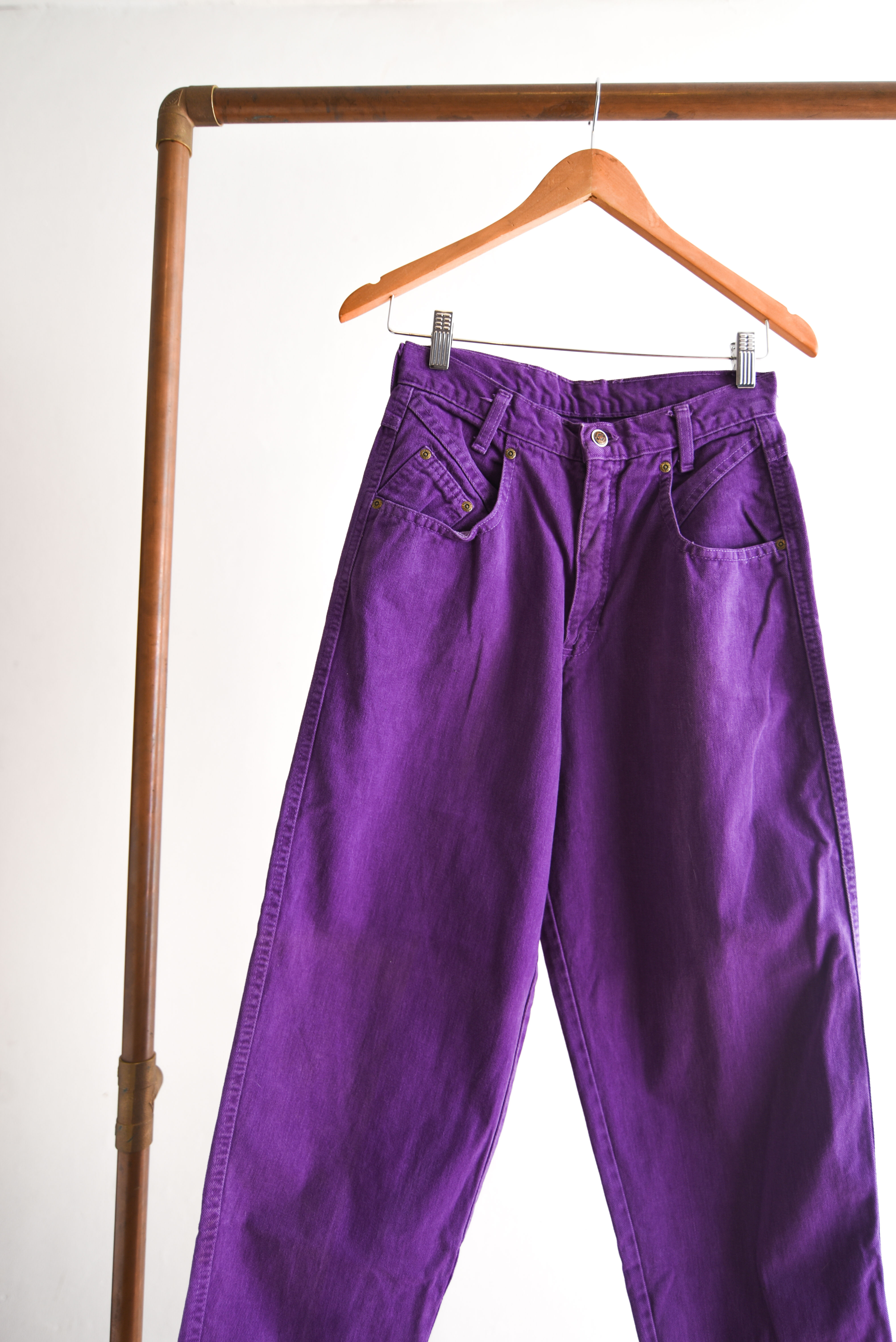 Jeans tiro alto purple 90s