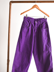 Jeans tiro alto purple 90s