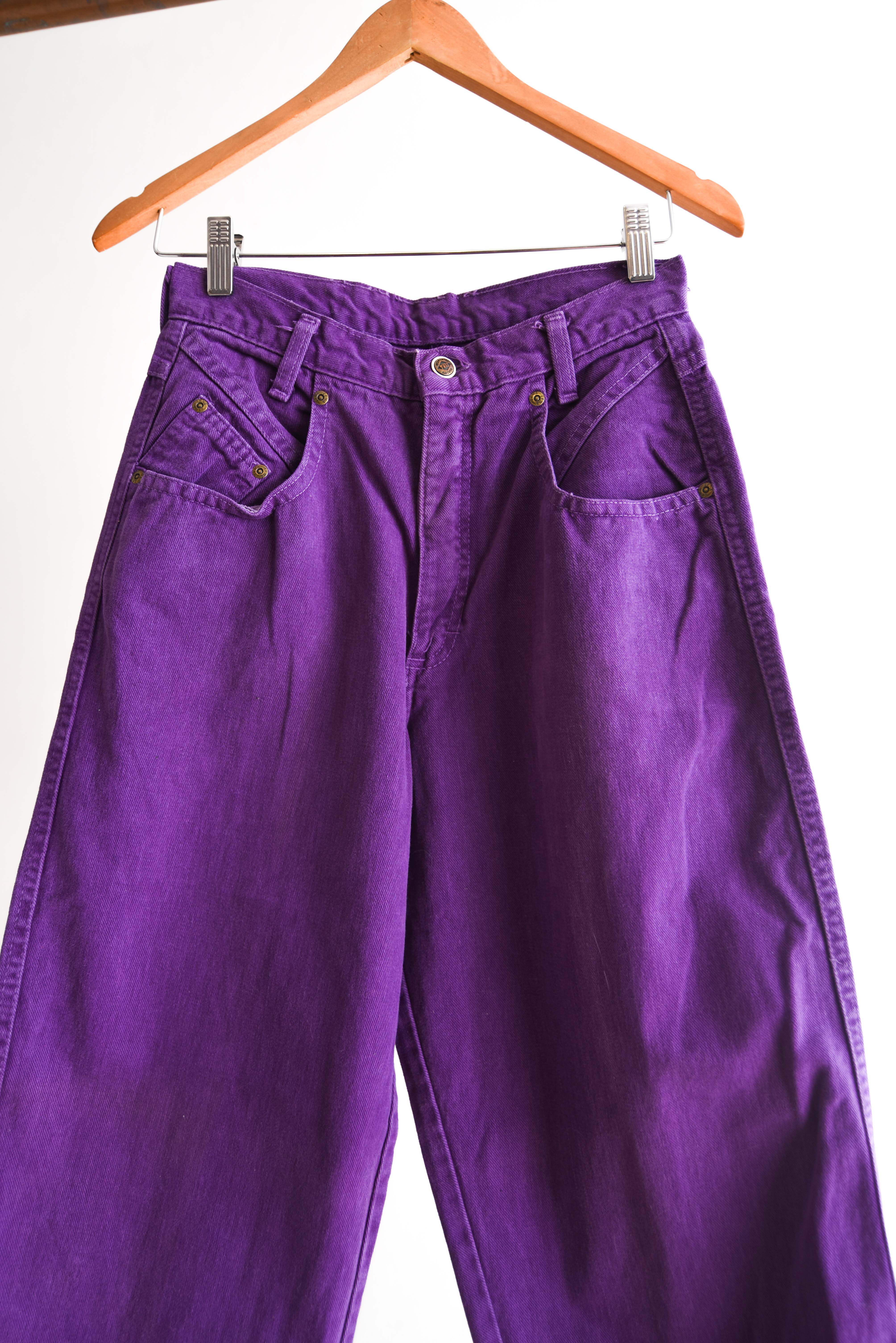 Jeans tiro alto purple 90s