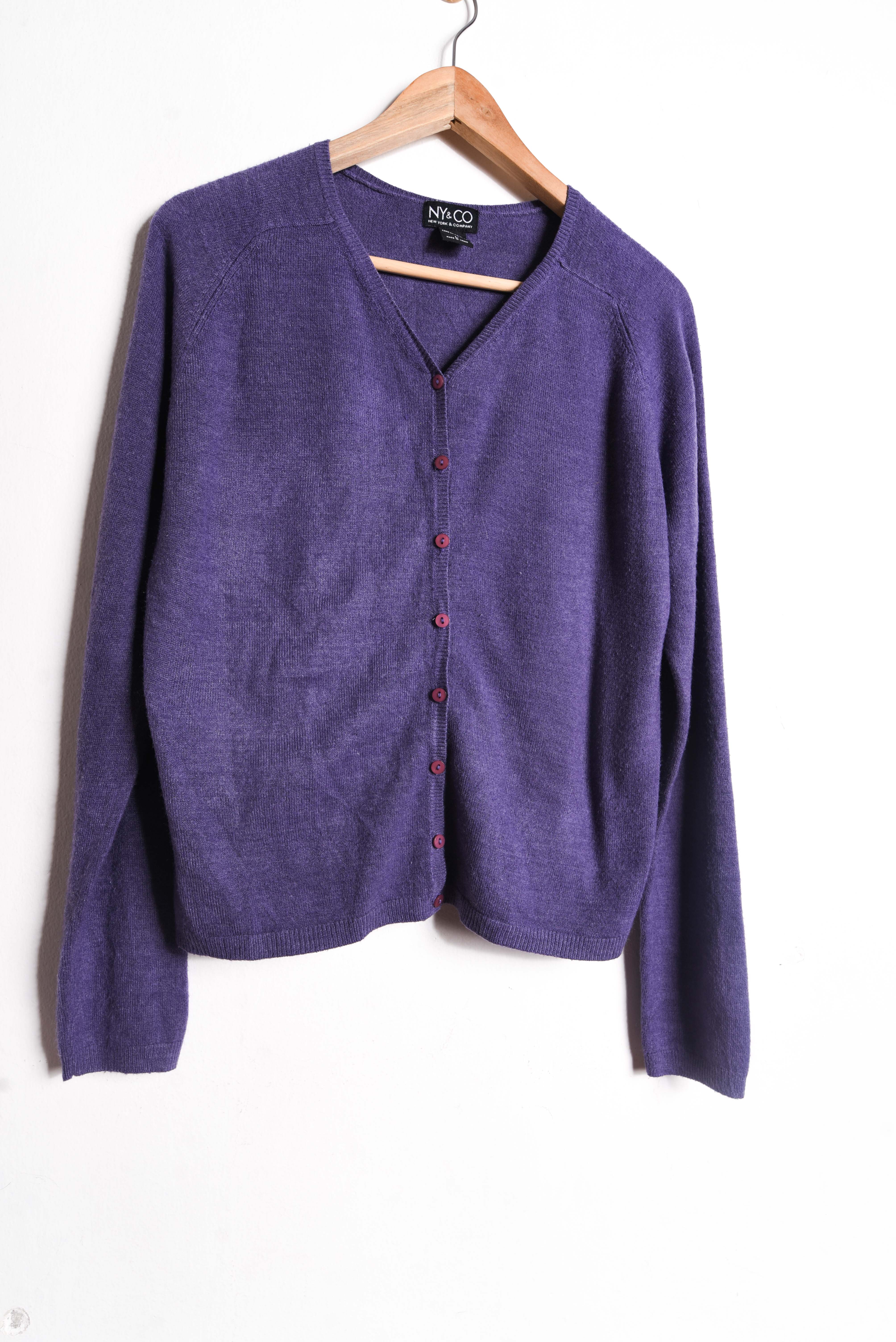 Cardigan purple 90s