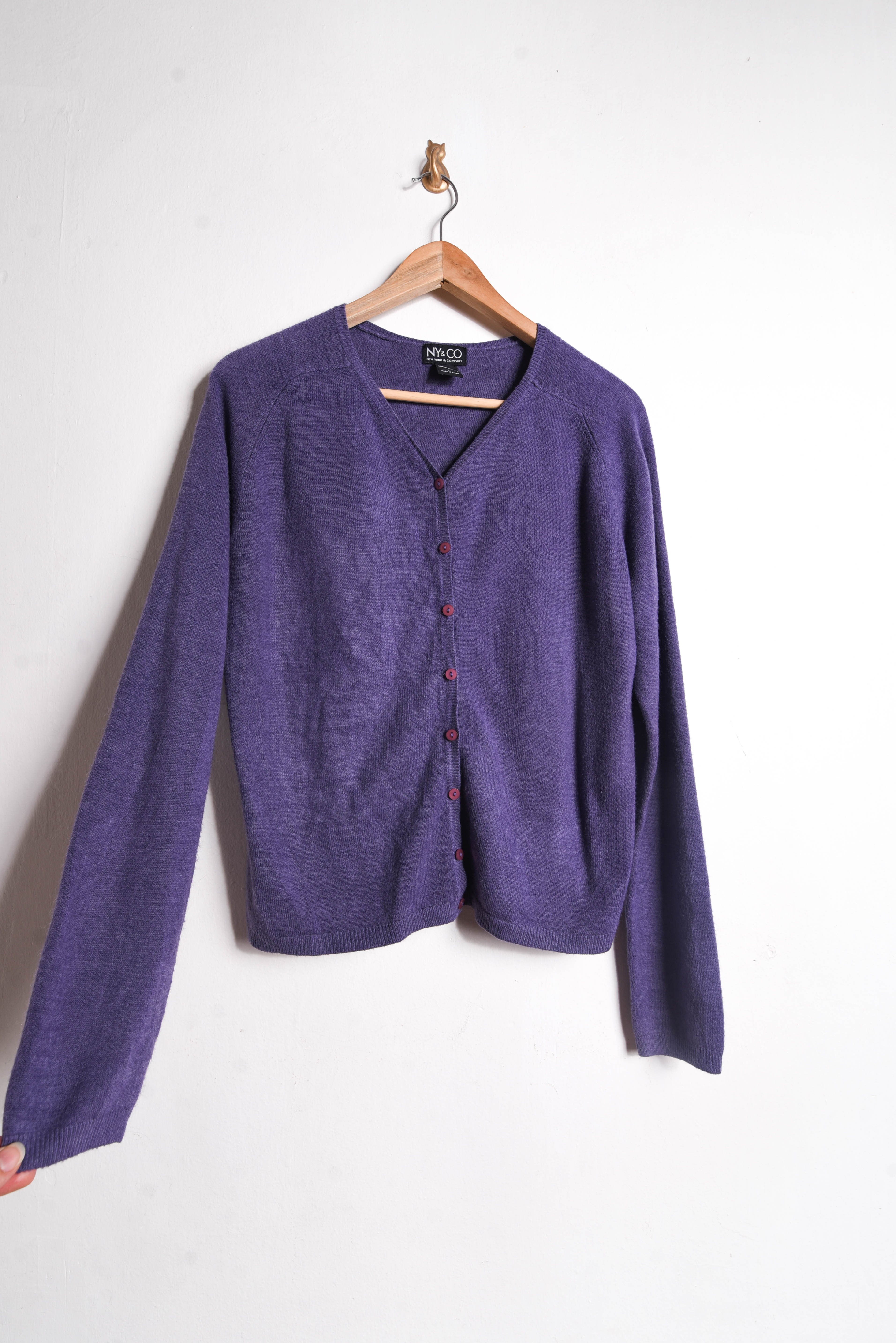 Cardigan purple 90s