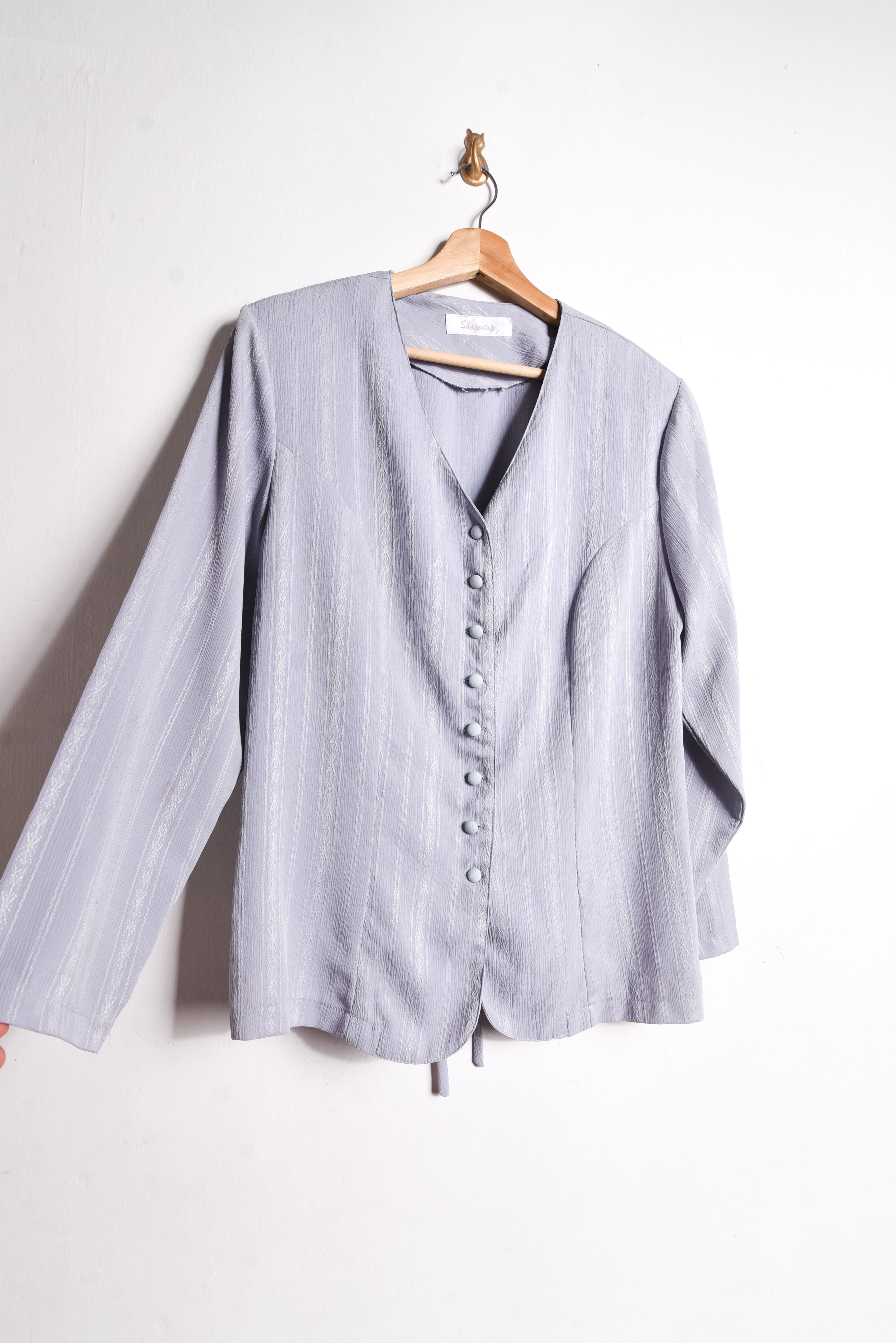 Chaqueta celeste brocato