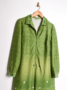 Vestido green 70s