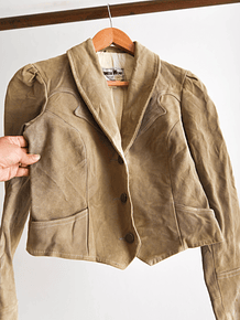 Chaqueta gamuza western vintage