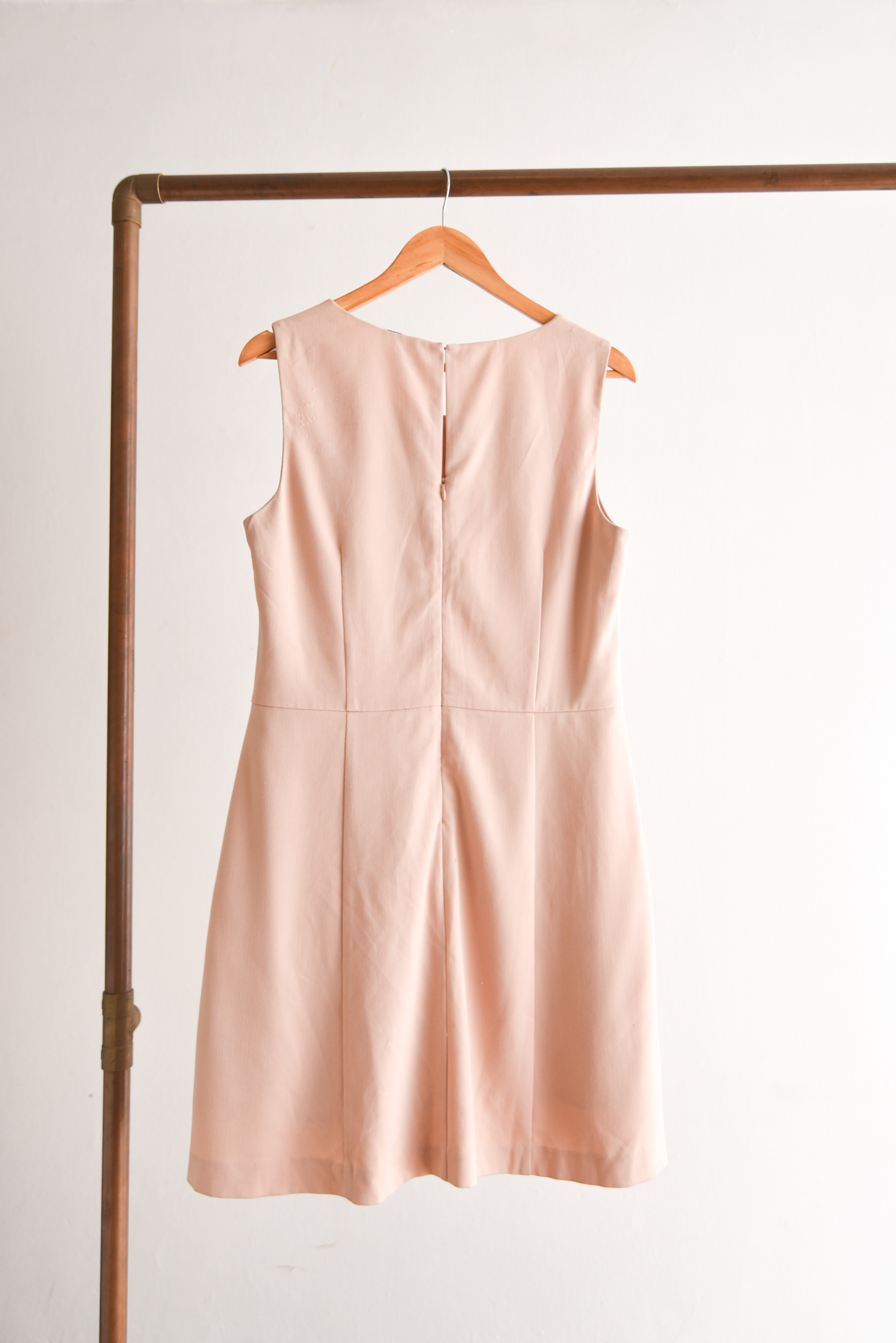 Vestido rosa palo lace up