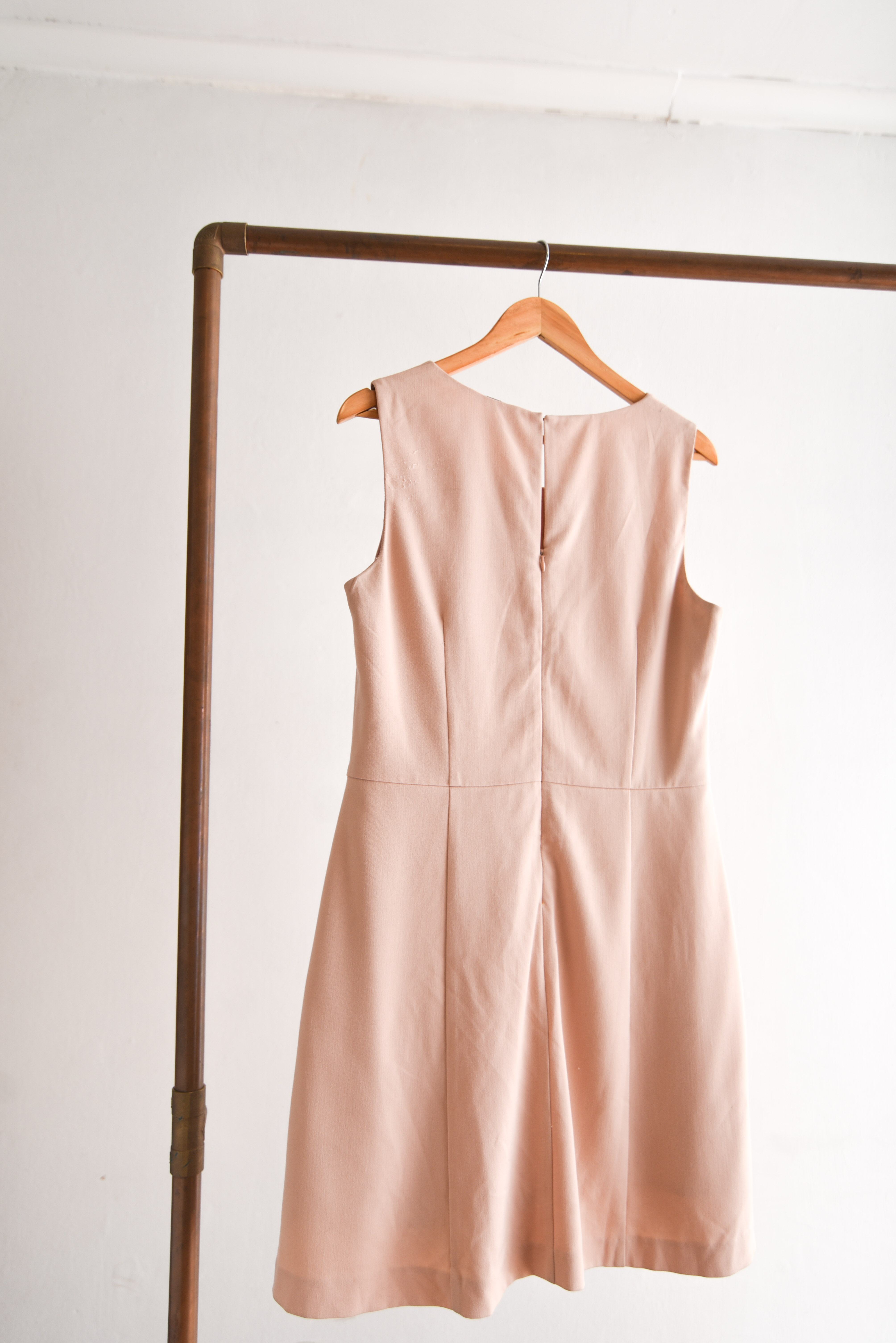 Vestido rosa palo lace up