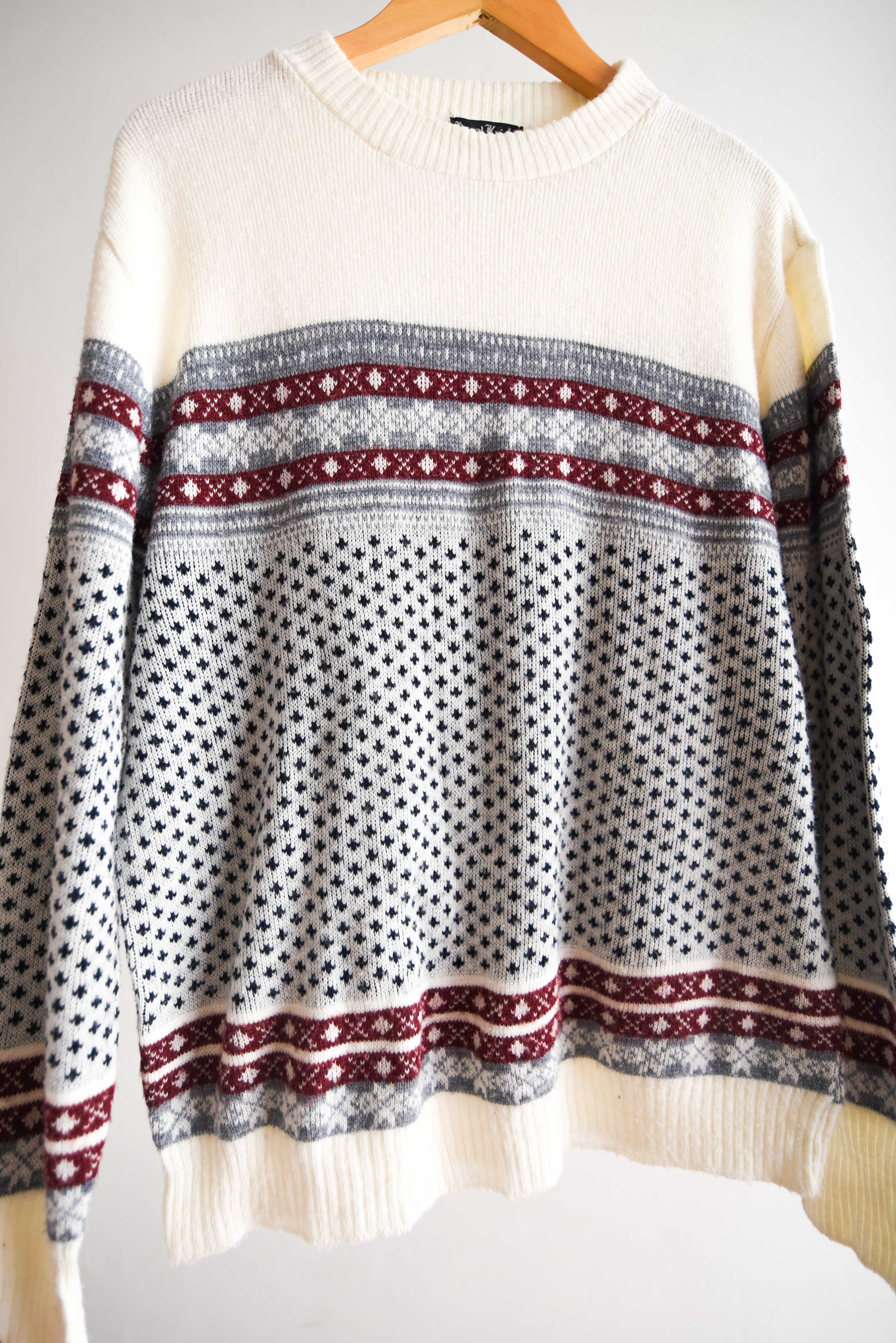 Chaleco marfil nordic vintage