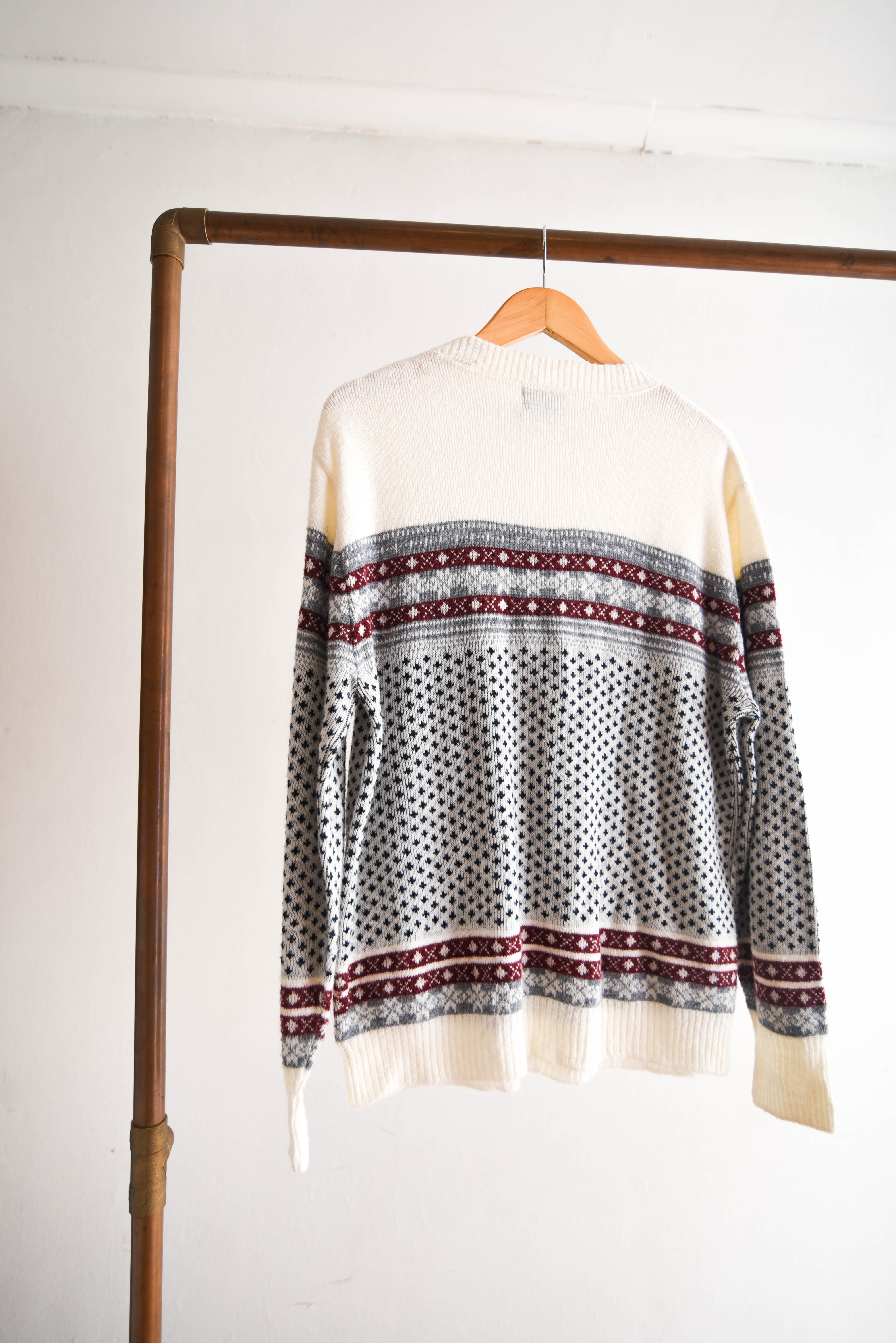 Chaleco marfil nordic vintage